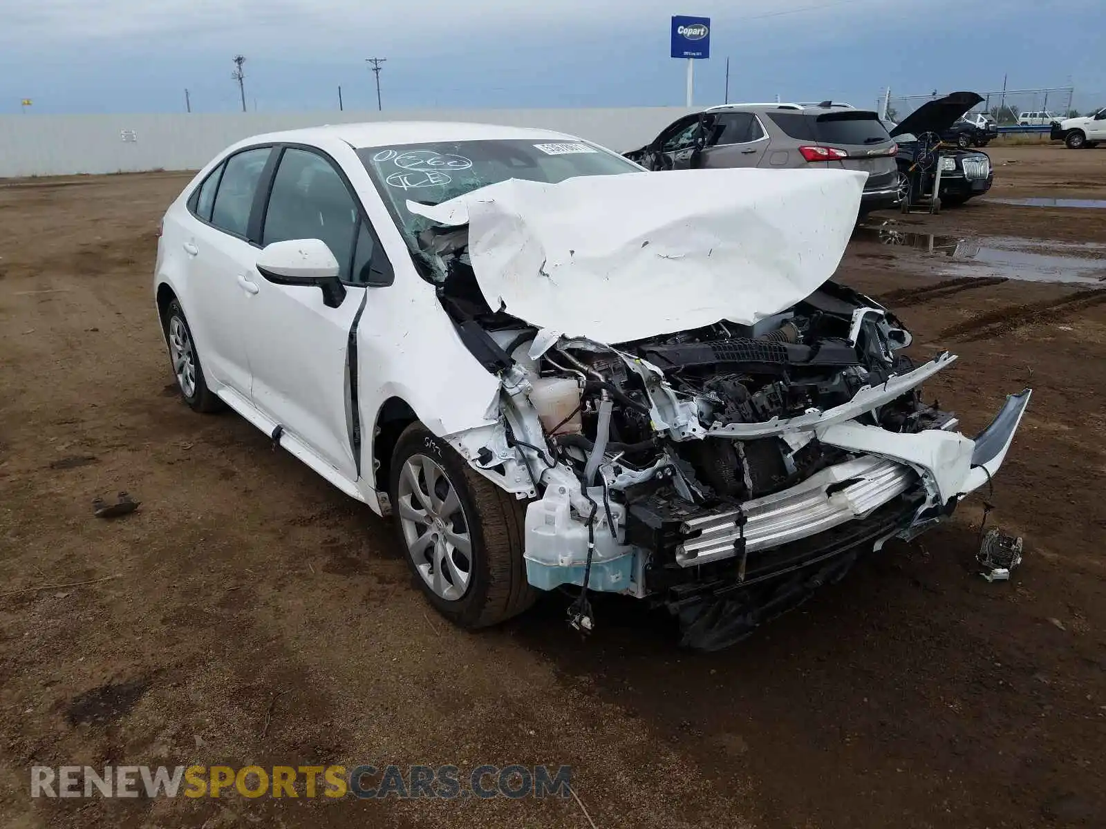 1 Photograph of a damaged car 5YFEPMAE0MP196410 TOYOTA COROLLA 2021