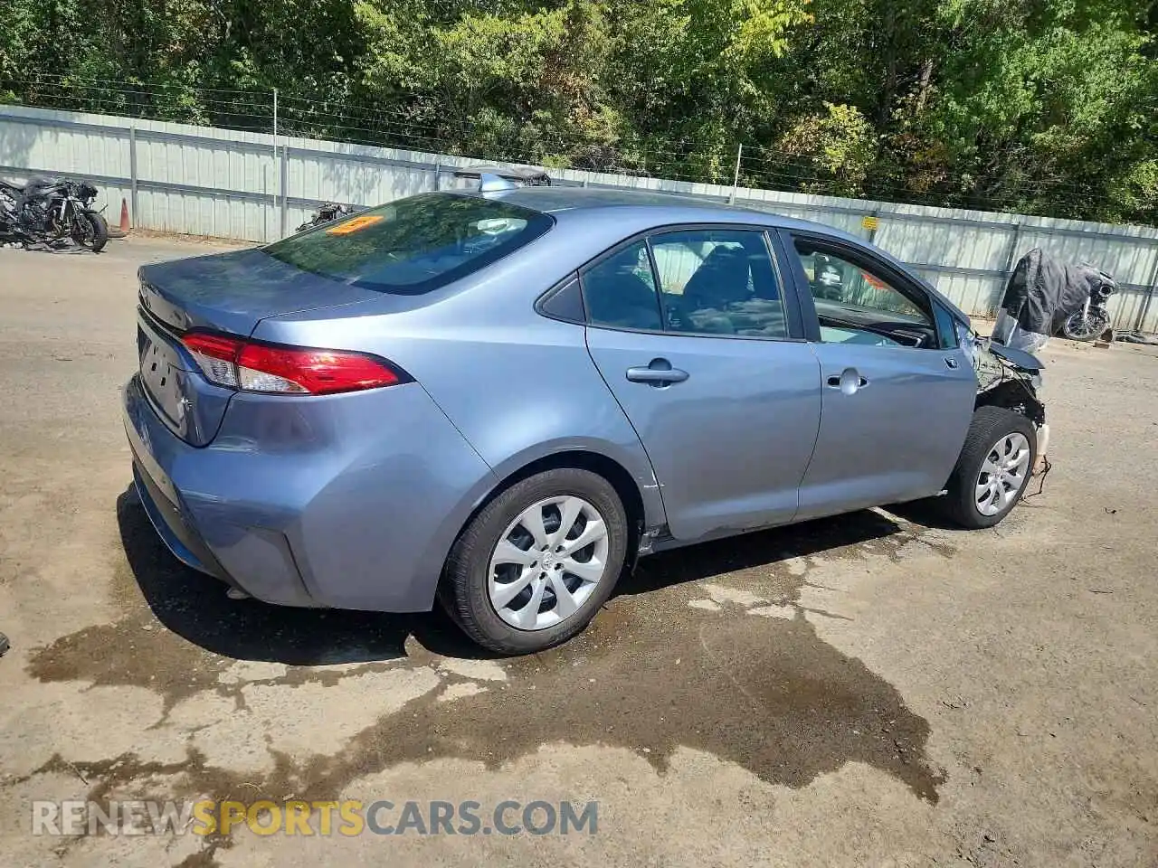 3 fotografías del automóvil dañado 5YFEPMAE0MP196780 TOYOTA COROLLA 2021