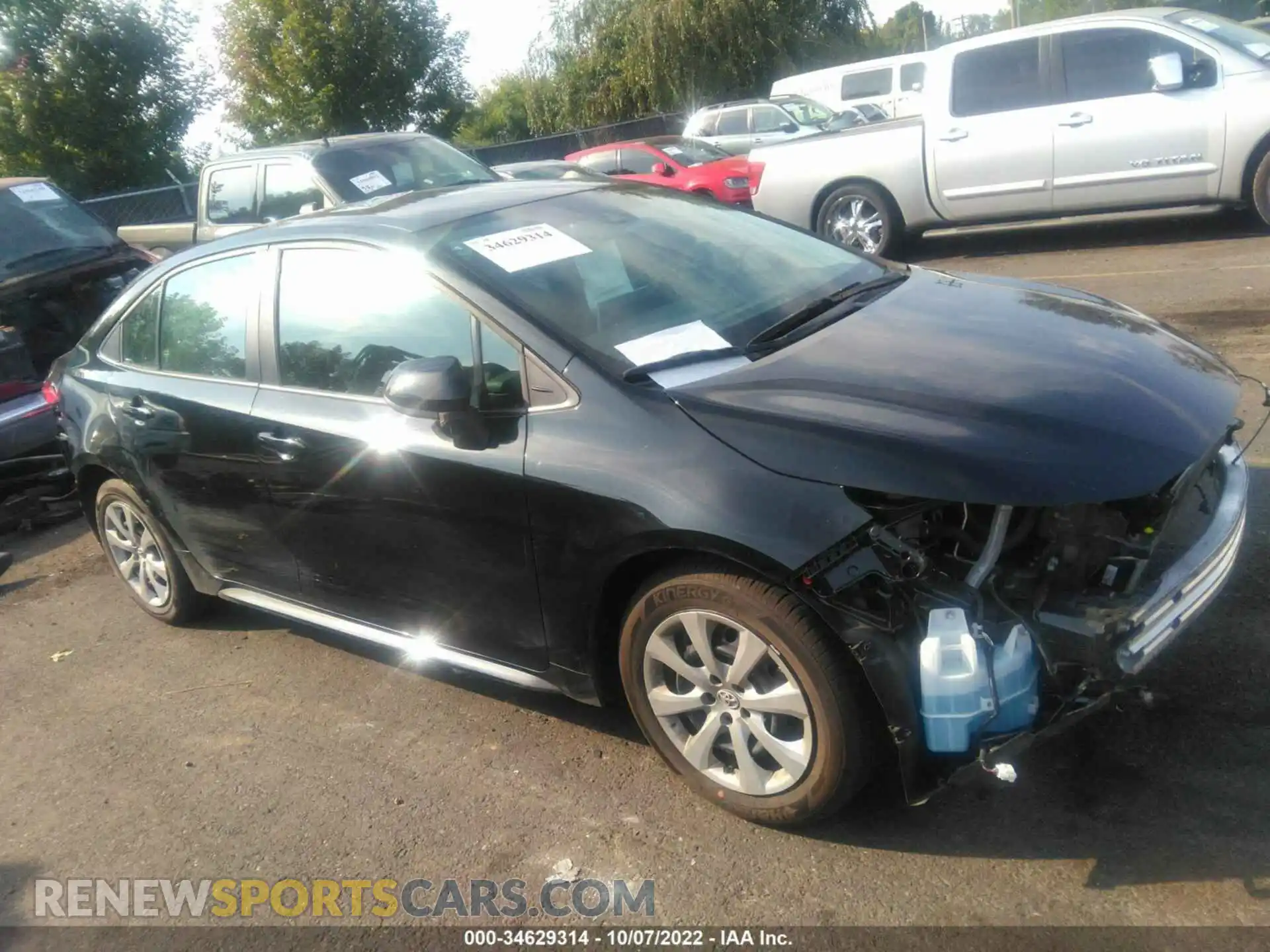 1 Photograph of a damaged car 5YFEPMAE0MP197248 TOYOTA COROLLA 2021