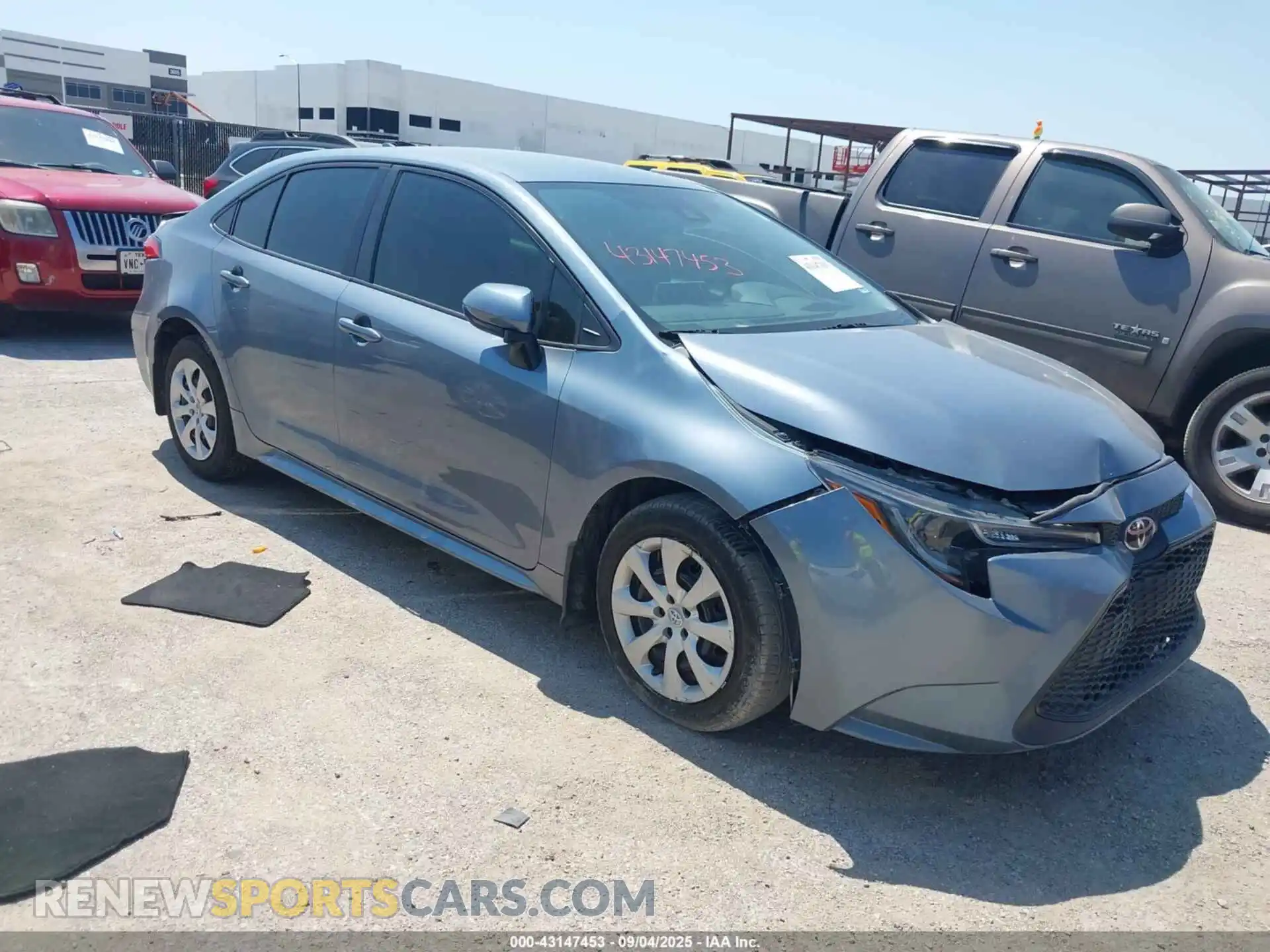 1 Photograph of a damaged car 5YFEPMAE0MP201721 TOYOTA COROLLA 2021