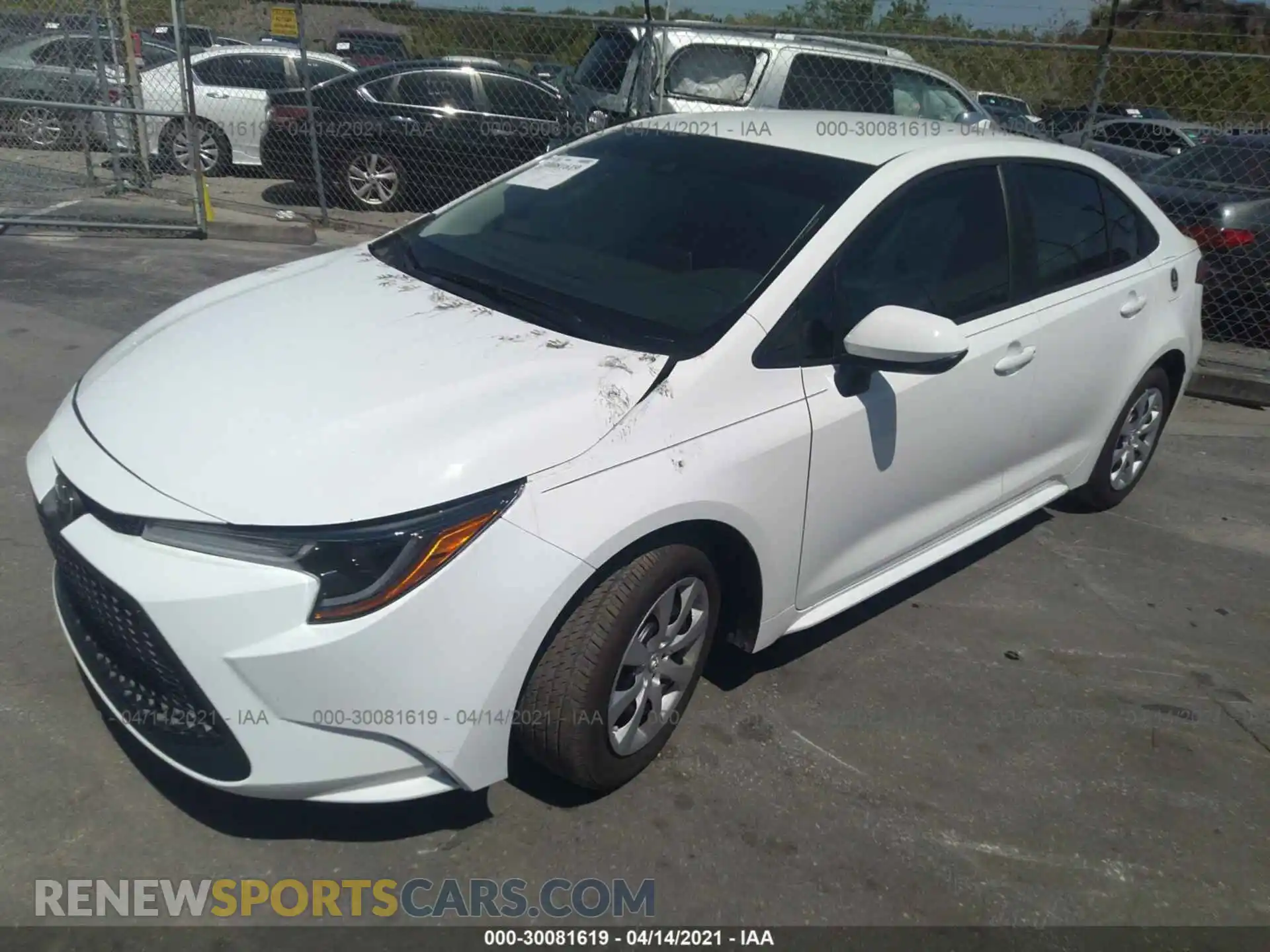 2 Photograph of a damaged car 5YFEPMAE0MP203758 TOYOTA COROLLA 2021
