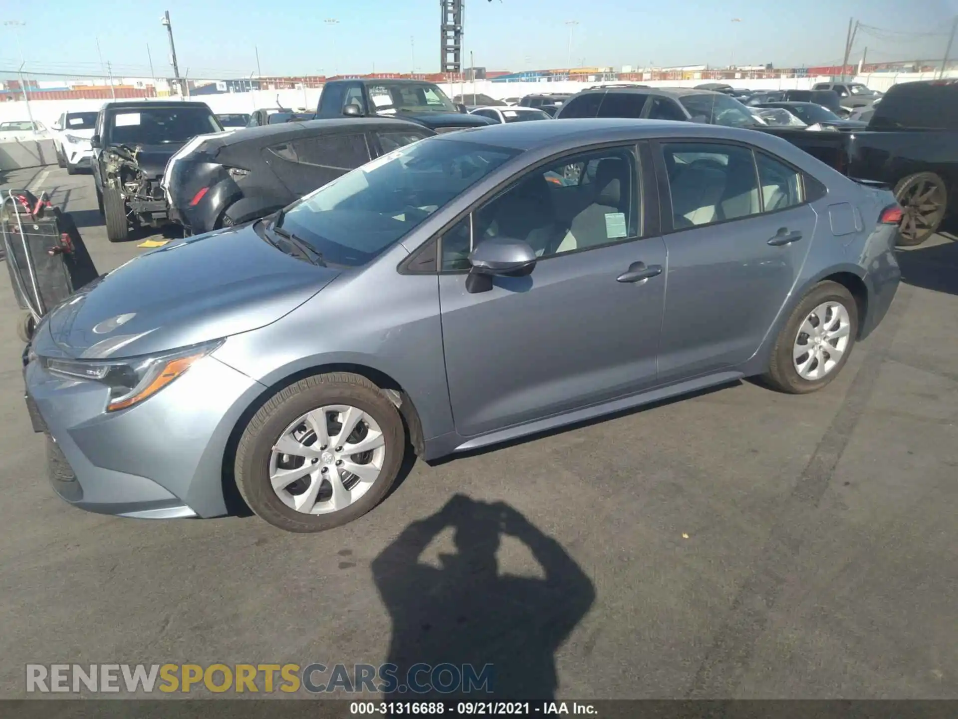 2 Photograph of a damaged car 5YFEPMAE0MP205364 TOYOTA COROLLA 2021