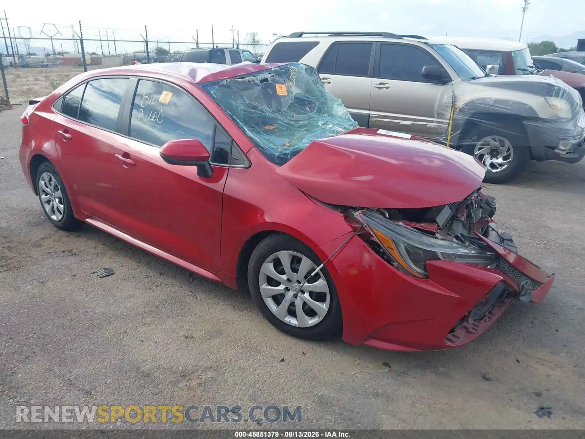 1 Photograph of a damaged car 5YFEPMAE0MP210984 TOYOTA COROLLA 2021