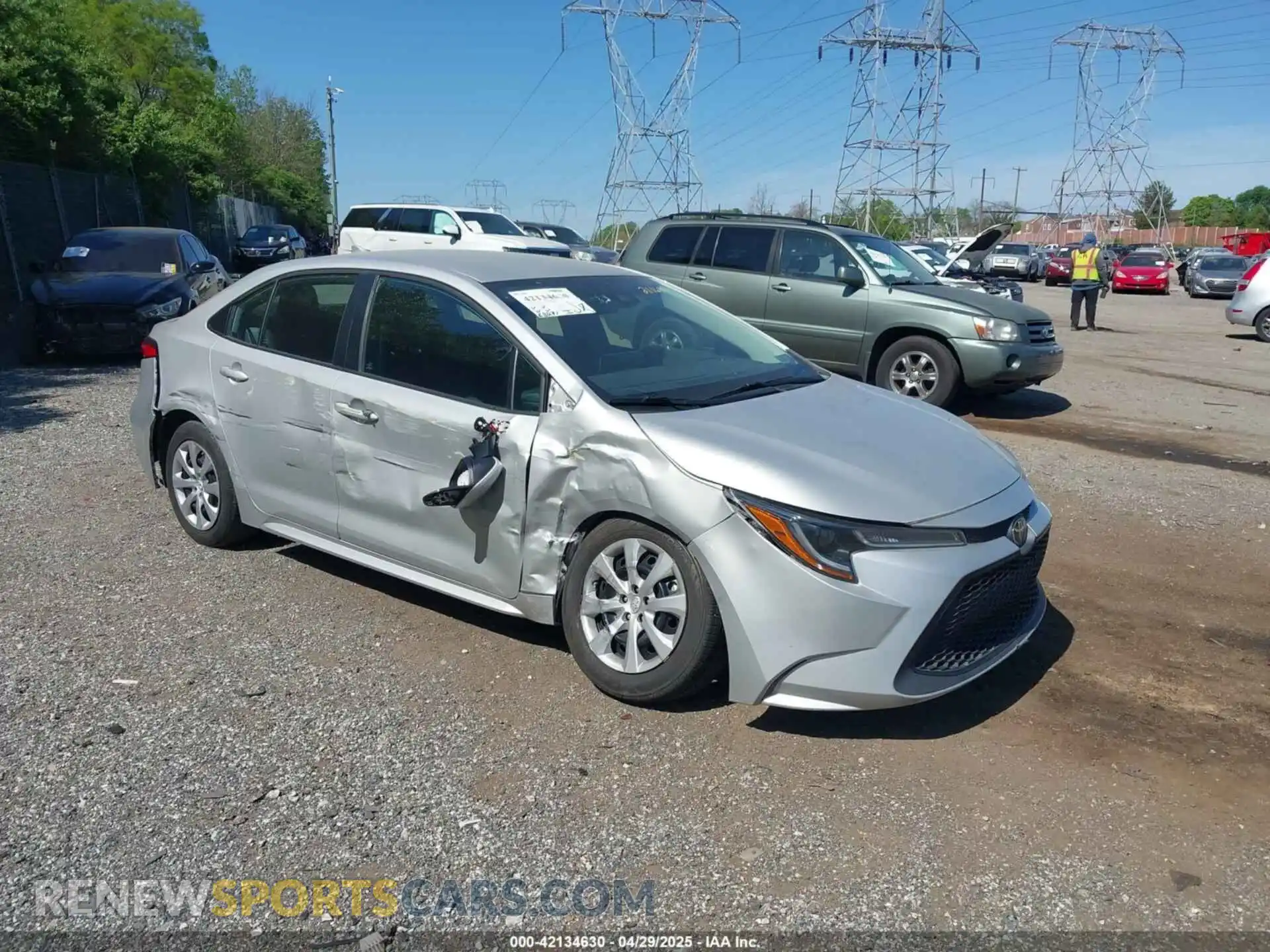 1 Photograph of a damaged car 5YFEPMAE0MP211696 TOYOTA COROLLA 2021