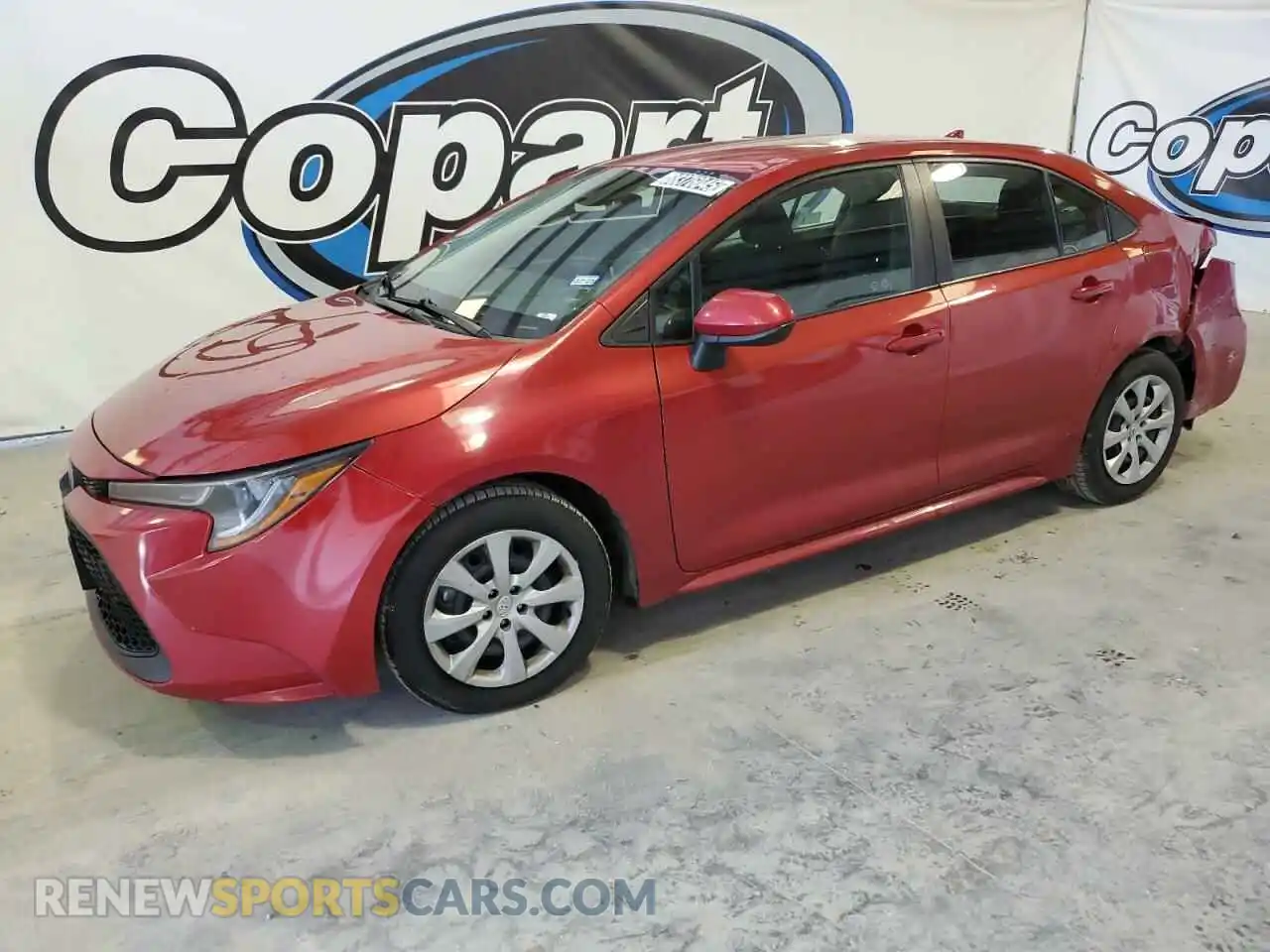 1 Photograph of a damaged car 5YFEPMAE0MP215084 TOYOTA COROLLA 2021