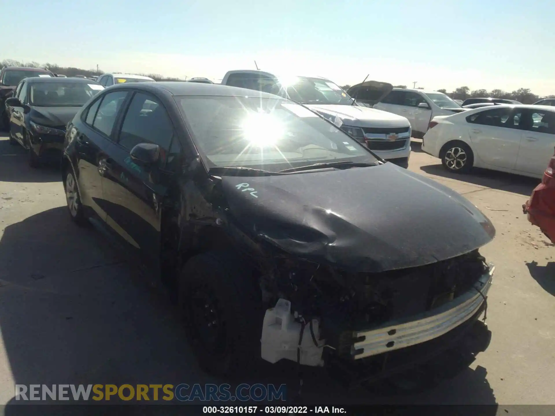 1 Photograph of a damaged car 5YFEPMAE0MP215263 TOYOTA COROLLA 2021