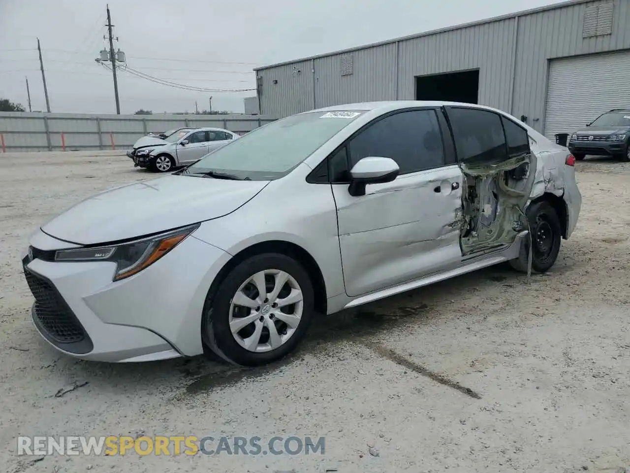 1 Photograph of a damaged car 5YFEPMAE0MP215764 TOYOTA COROLLA 2021