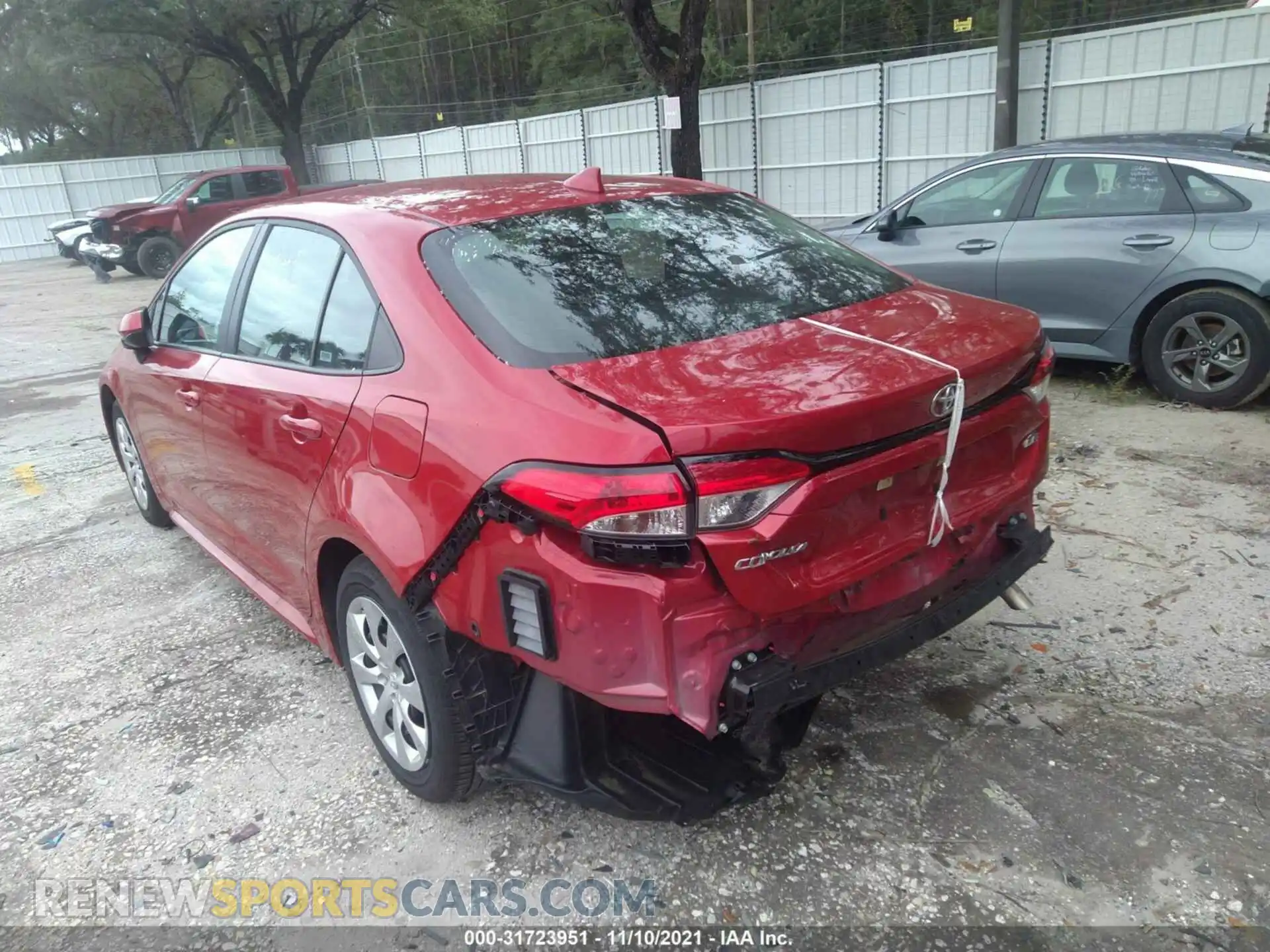 3 Photograph of a damaged car 5YFEPMAE0MP217434 TOYOTA COROLLA 2021