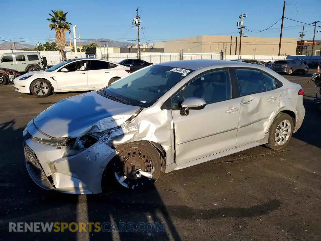 1 Photograph of a damaged car 5YFEPMAE0MP217532 TOYOTA COROLLA 2021