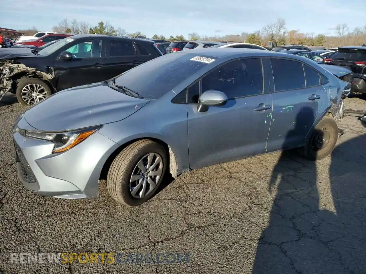 1 fotografías del automóvil dañado 5YFEPMAE0MP223265 TOYOTA COROLLA 2021