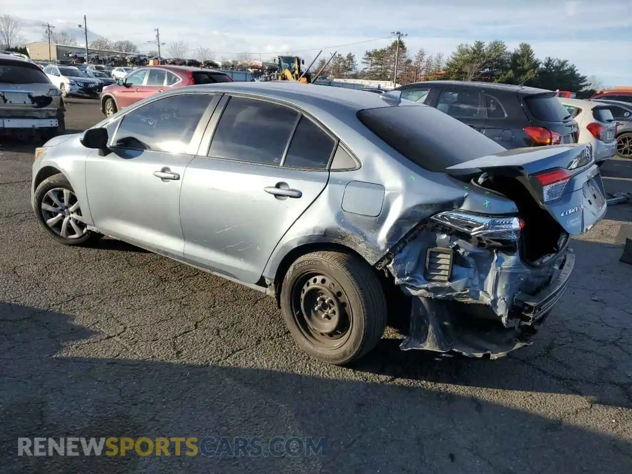 2 fotografías del automóvil dañado 5YFEPMAE0MP223265 TOYOTA COROLLA 2021