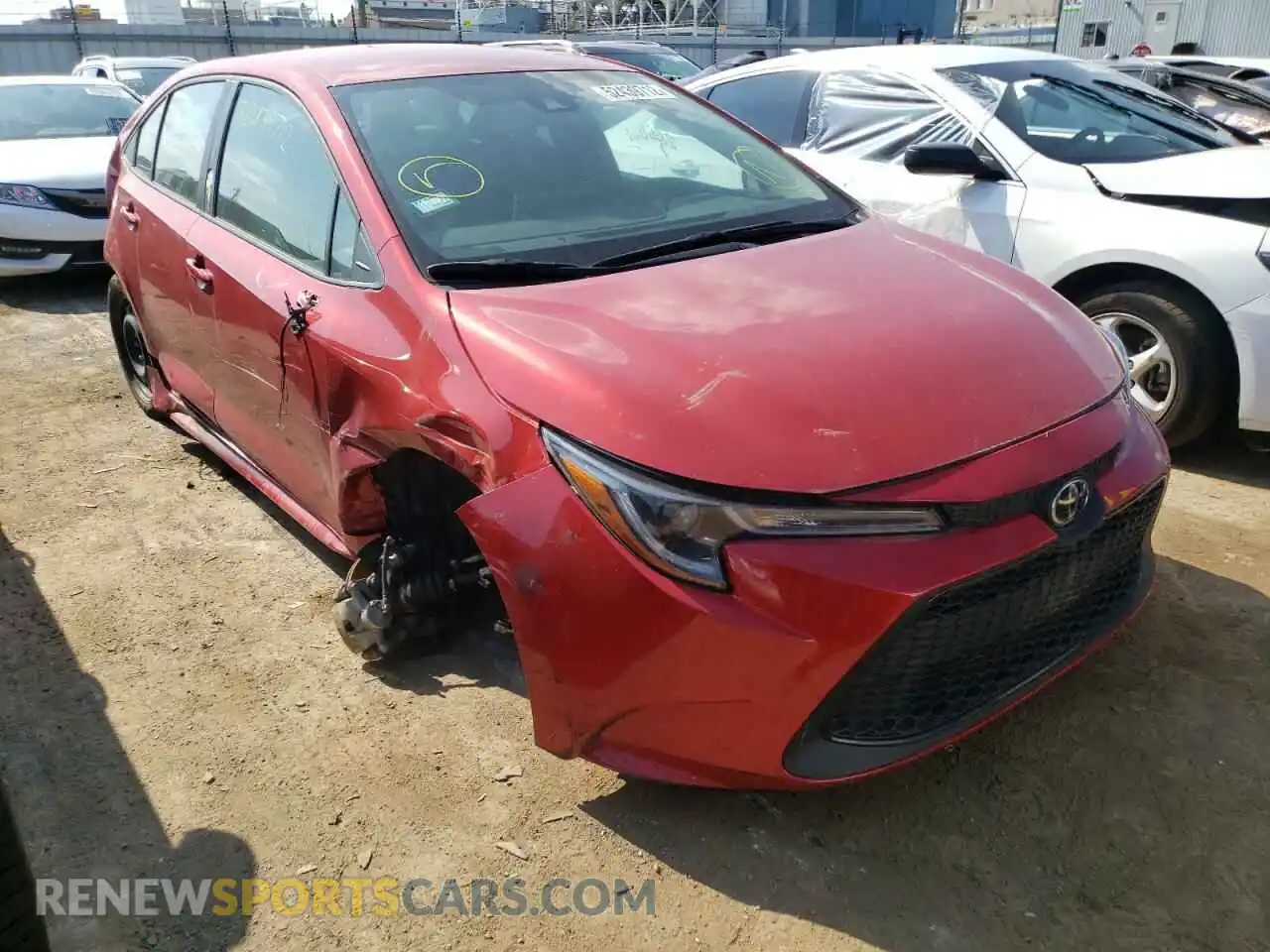 1 Photograph of a damaged car 5YFEPMAE0MP226537 TOYOTA COROLLA 2021