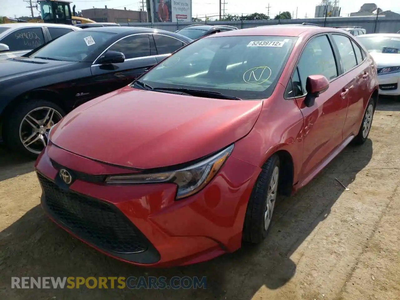 2 Photograph of a damaged car 5YFEPMAE0MP226537 TOYOTA COROLLA 2021