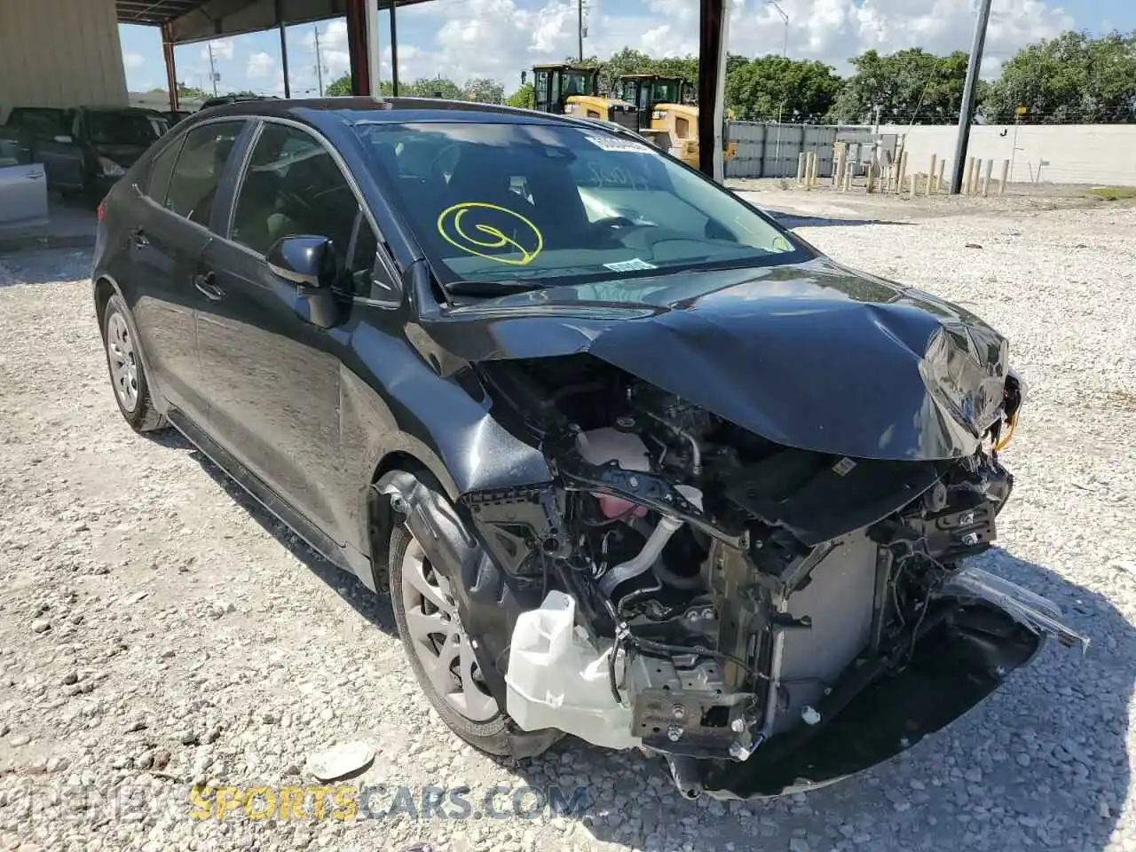 1 fotografías del automóvil dañado 5YFEPMAE0MP228174 TOYOTA COROLLA 2021
