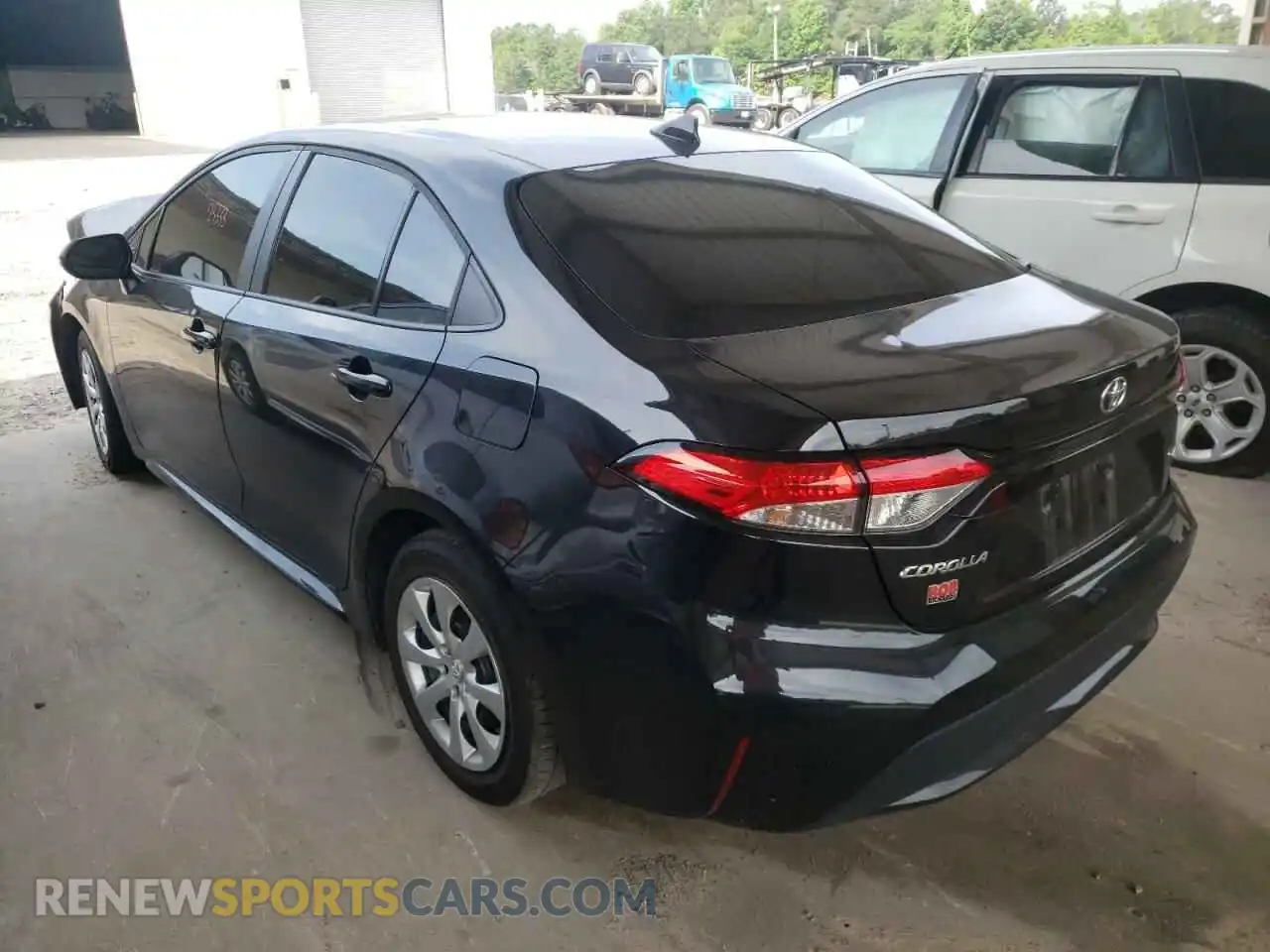 3 fotografías del automóvil dañado 5YFEPMAE0MP229924 TOYOTA COROLLA 2021