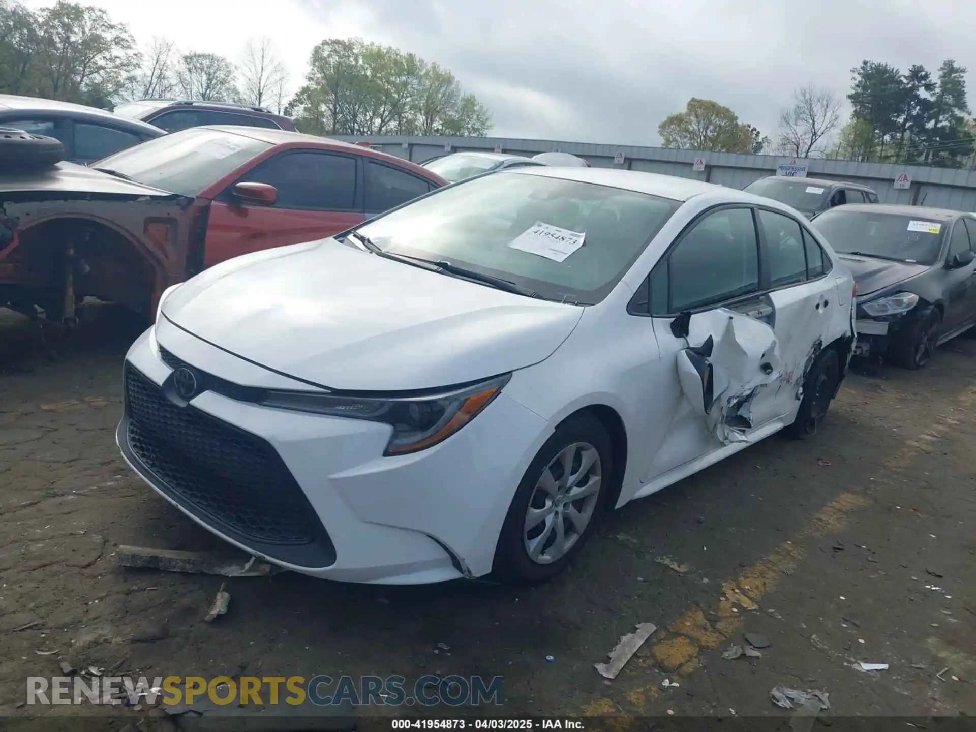 2 Photograph of a damaged car 5YFEPMAE0MP233861 TOYOTA COROLLA 2021