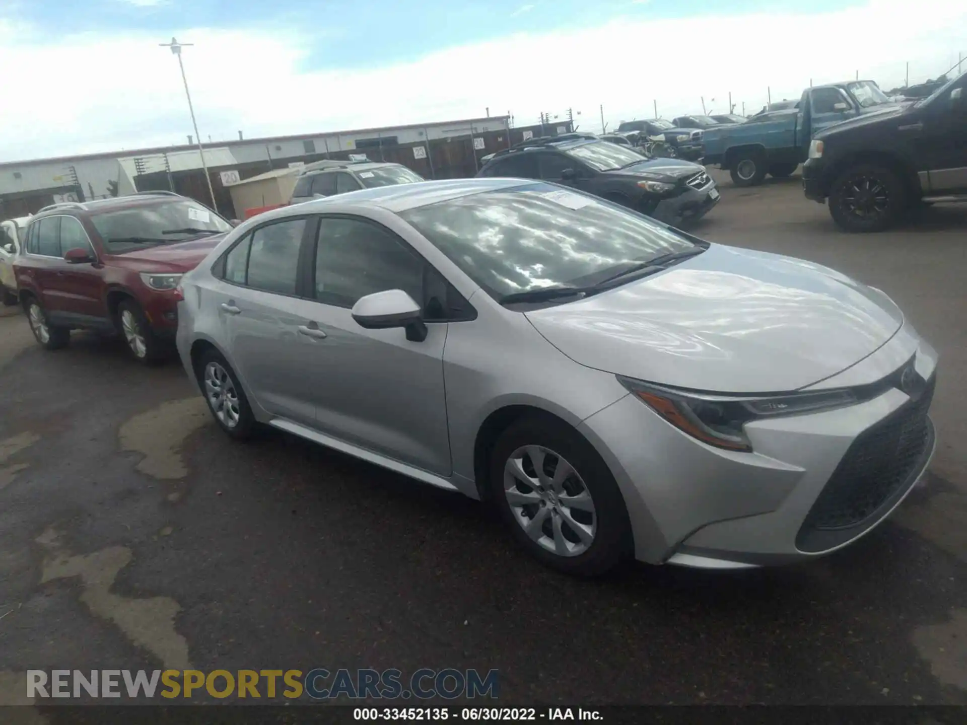 1 Photograph of a damaged car 5YFEPMAE0MP234847 TOYOTA COROLLA 2021