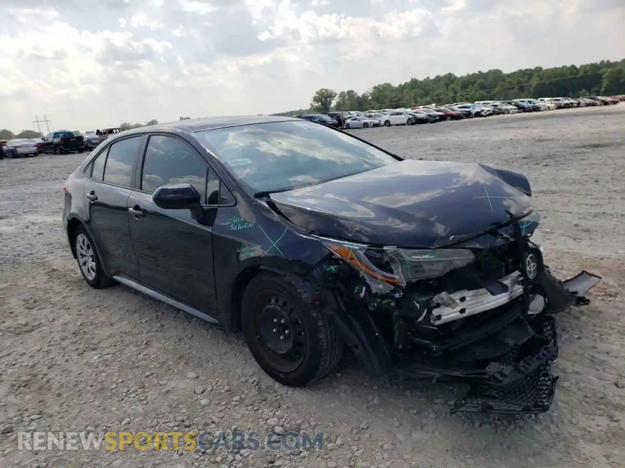 1 Фотография поврежденного автомобиля 5YFEPMAE0MP236291 TOYOTA COROLLA 2021