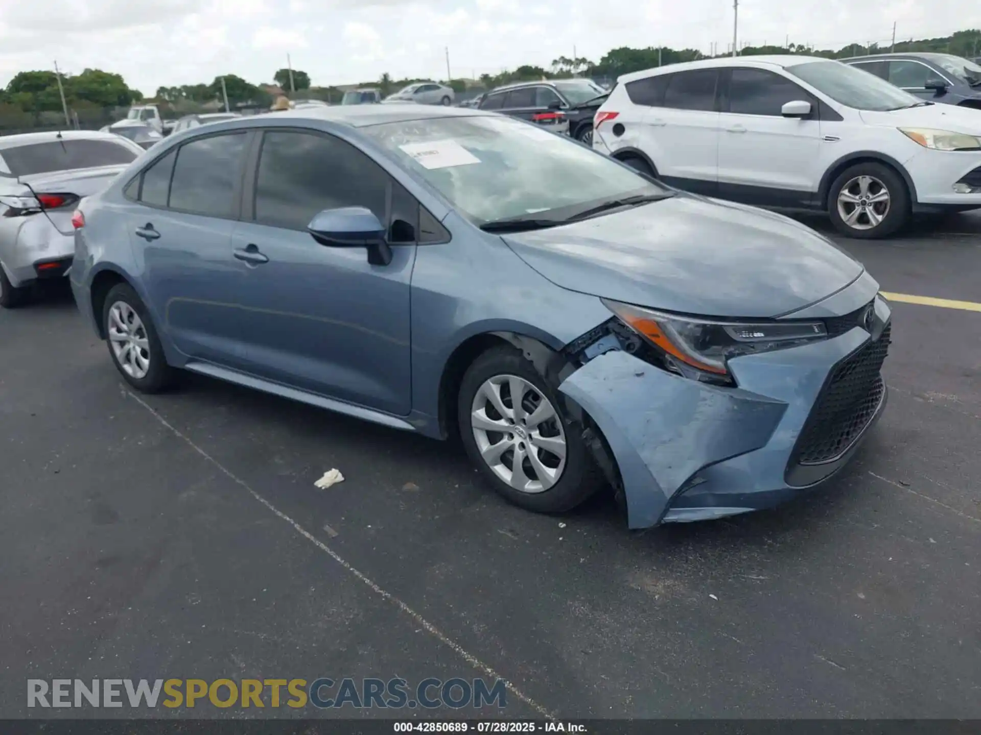 1 Photograph of a damaged car 5YFEPMAE0MP236341 TOYOTA COROLLA 2021