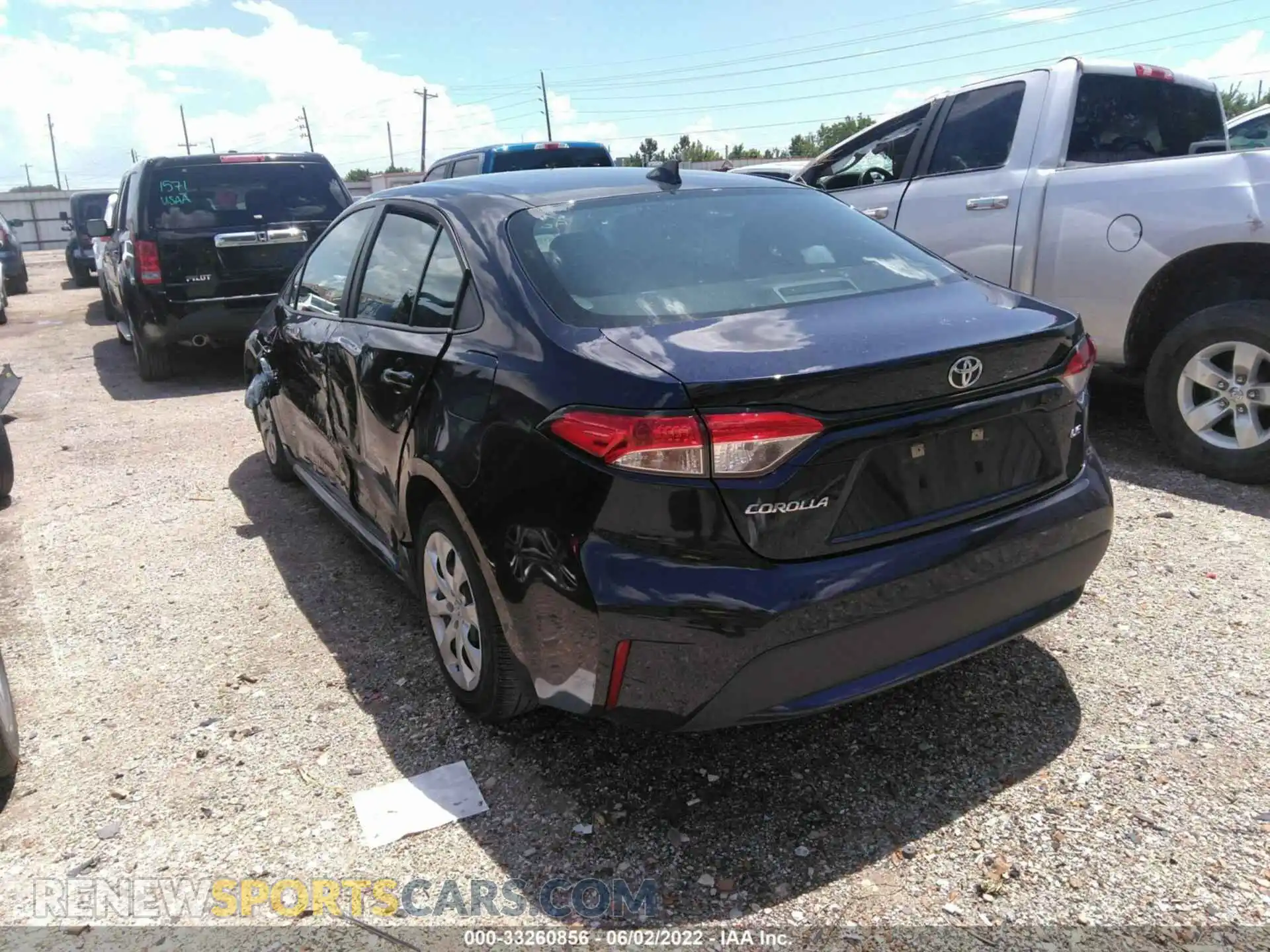 3 Photograph of a damaged car 5YFEPMAE0MP238624 TOYOTA COROLLA 2021