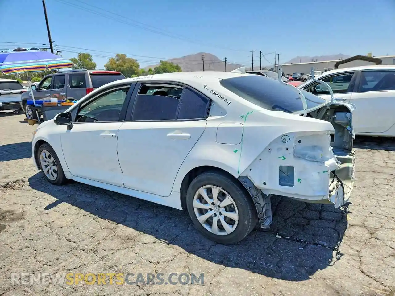 2 Photograph of a damaged car 5YFEPMAE0MP247727 TOYOTA COROLLA 2021