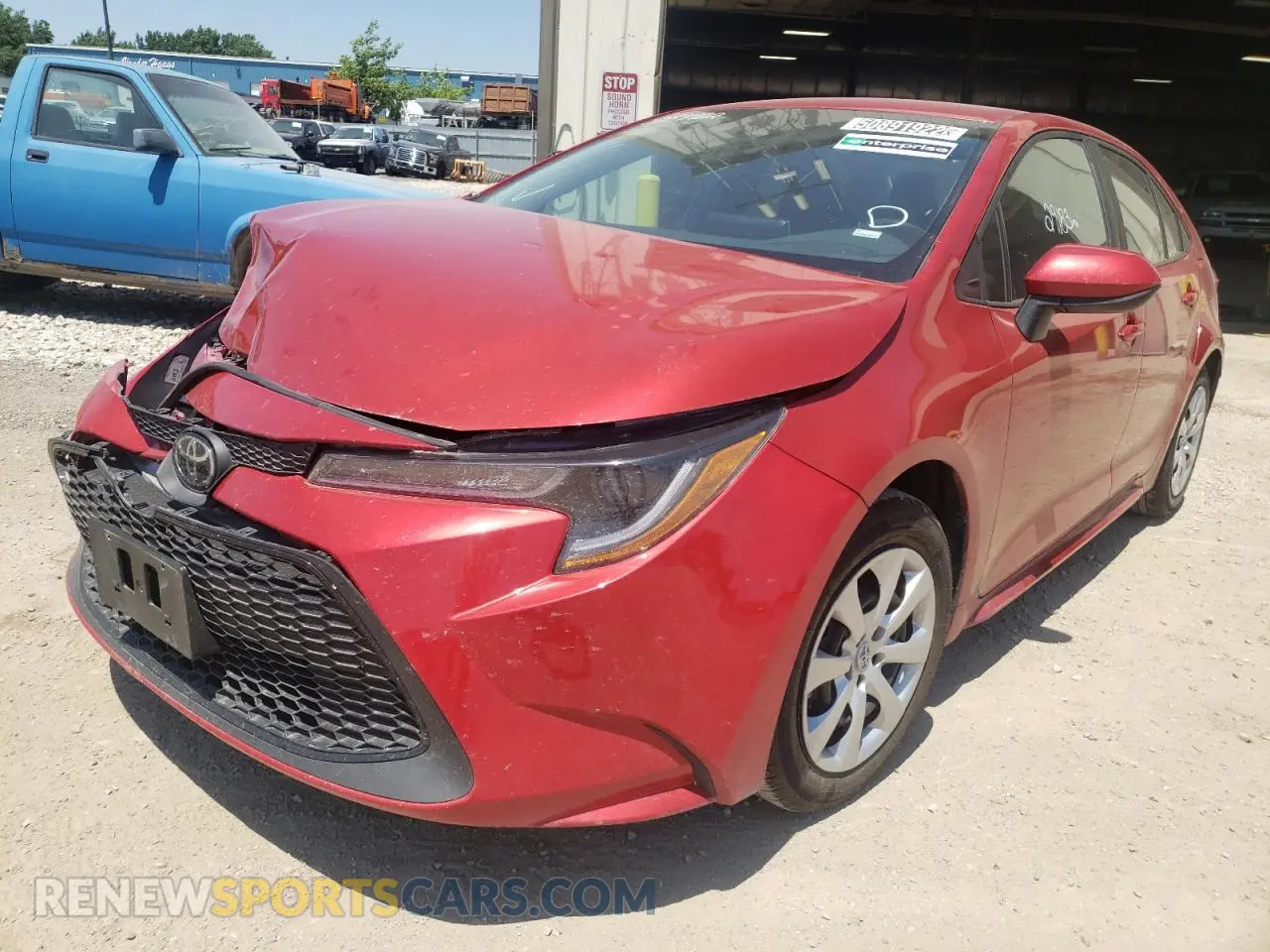 2 Photograph of a damaged car 5YFEPMAE0MP248182 TOYOTA COROLLA 2021
