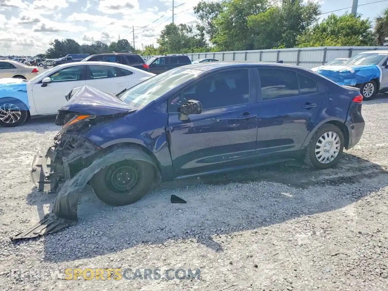 1 Photograph of a damaged car 5YFEPMAE0MP251695 TOYOTA COROLLA 2021