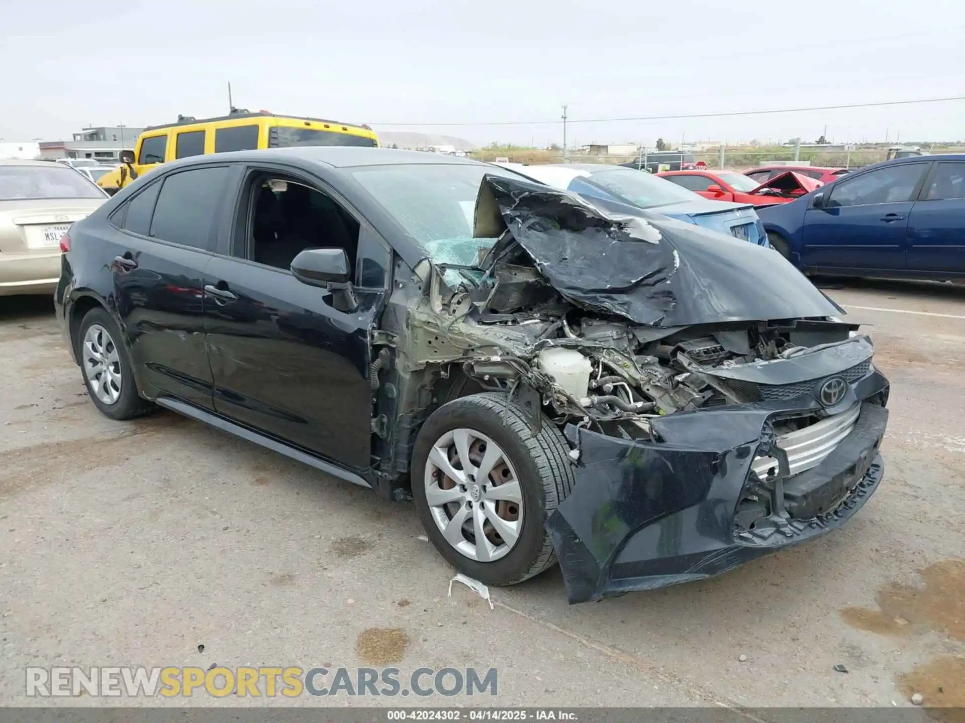1 Photograph of a damaged car 5YFEPMAE0MP253723 TOYOTA COROLLA 2021