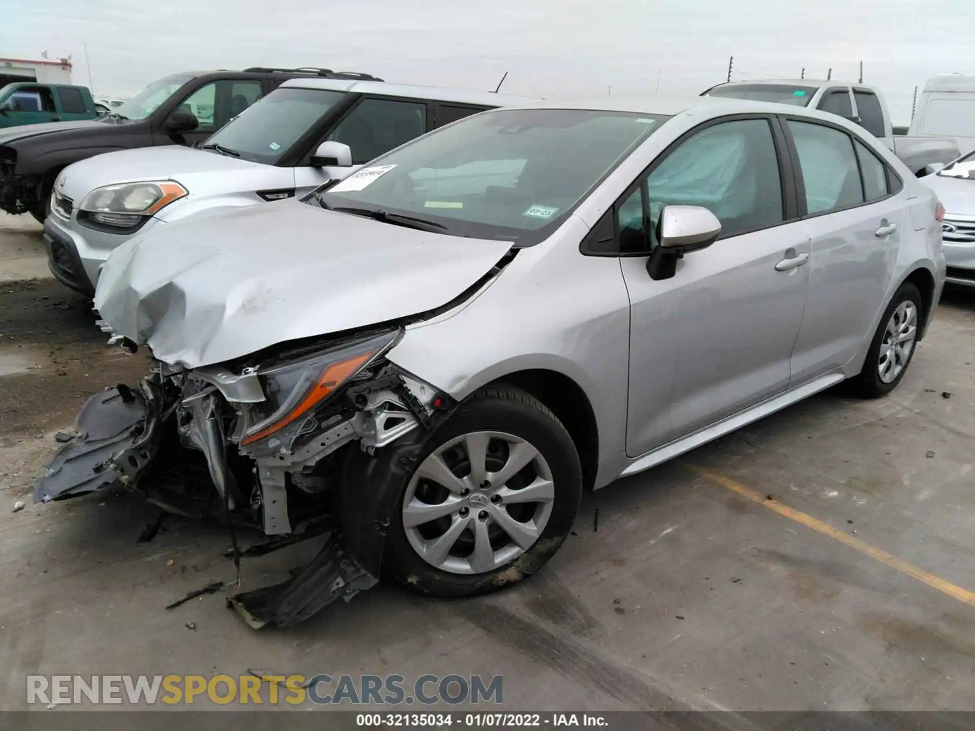 2 Photograph of a damaged car 5YFEPMAE0MP255424 TOYOTA COROLLA 2021