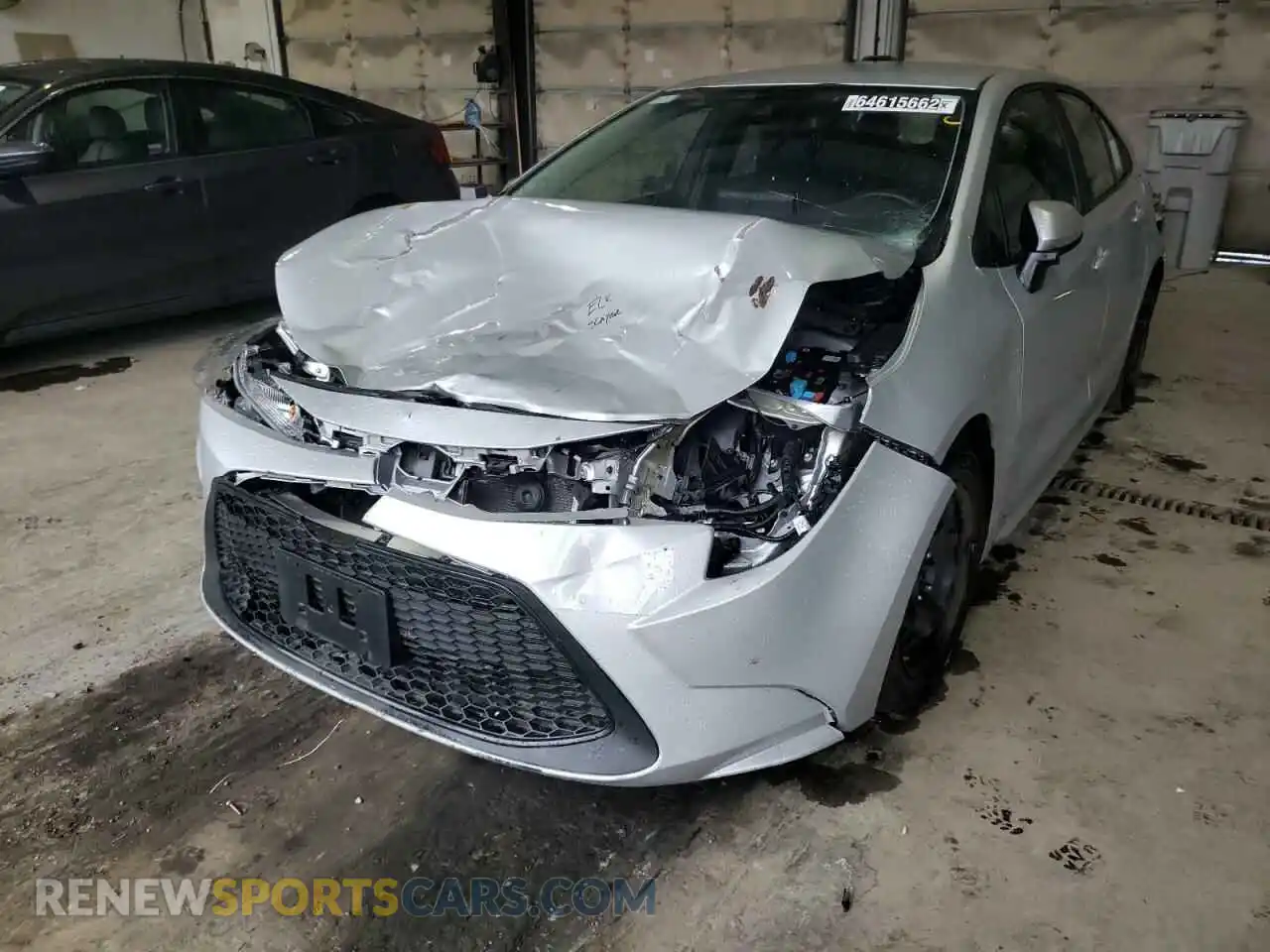 2 Photograph of a damaged car 5YFEPMAE0MP259814 TOYOTA COROLLA 2021