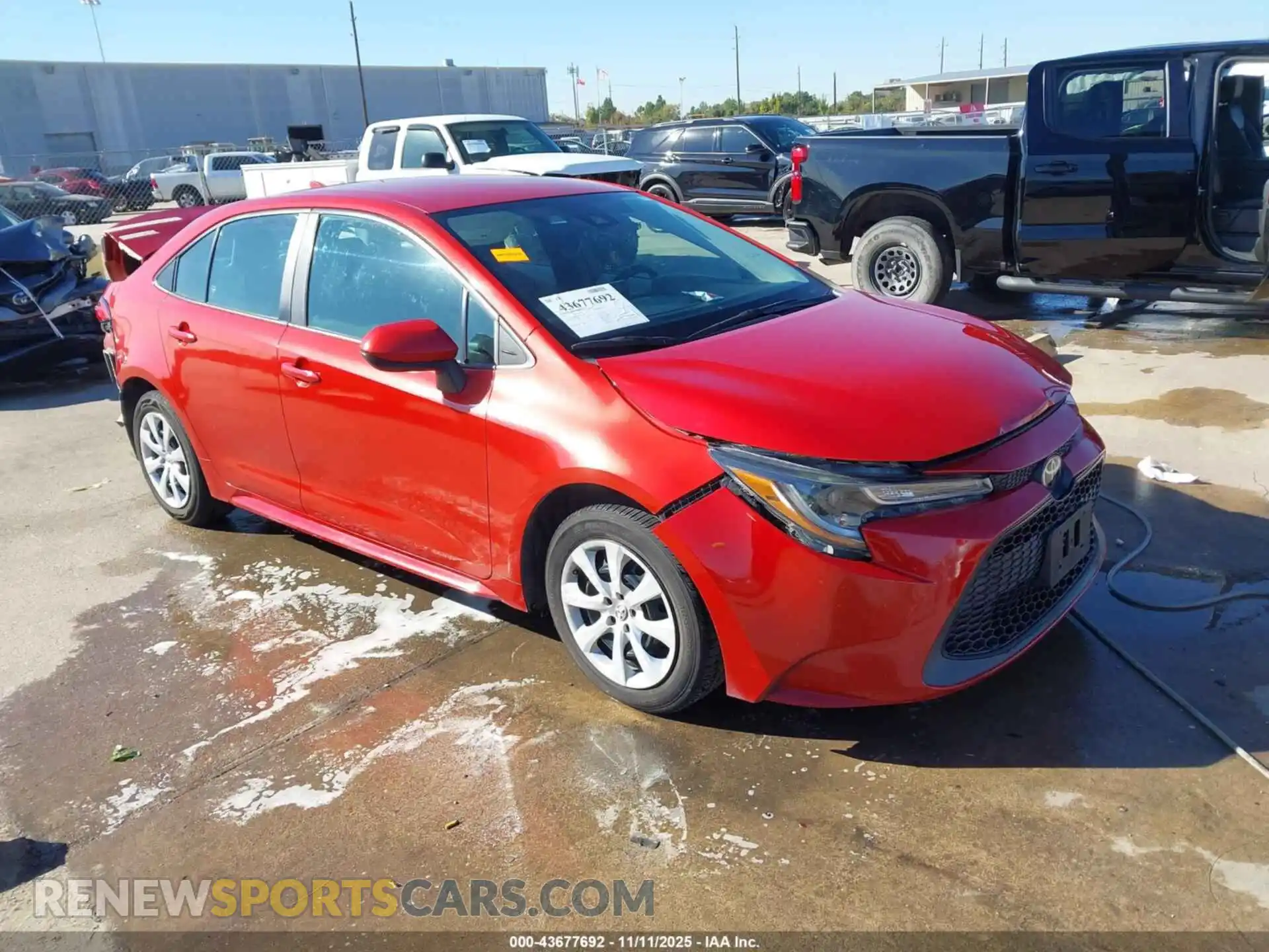 1 Photograph of a damaged car 5YFEPMAE0MP262499 TOYOTA COROLLA 2021