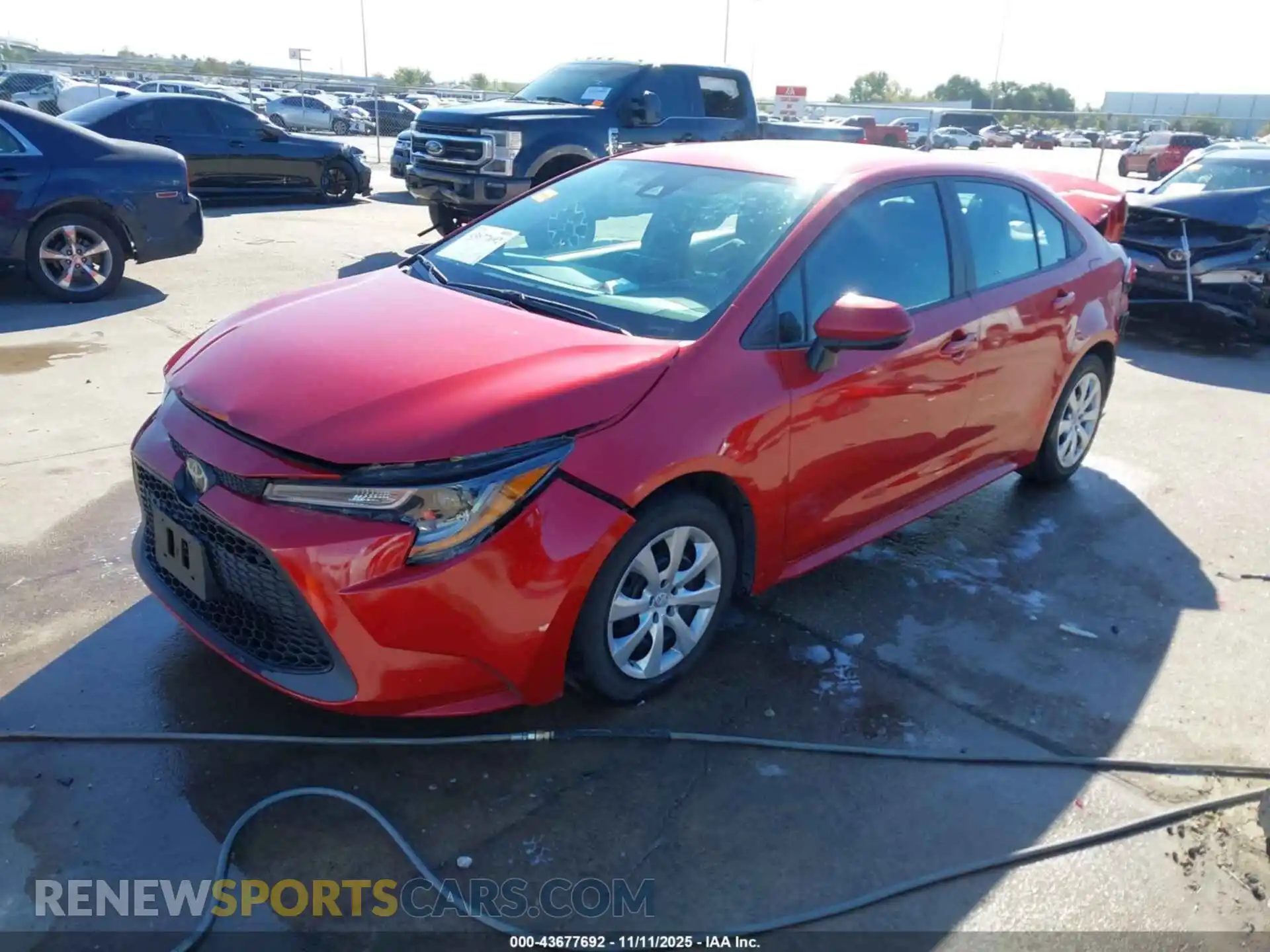 2 Photograph of a damaged car 5YFEPMAE0MP262499 TOYOTA COROLLA 2021