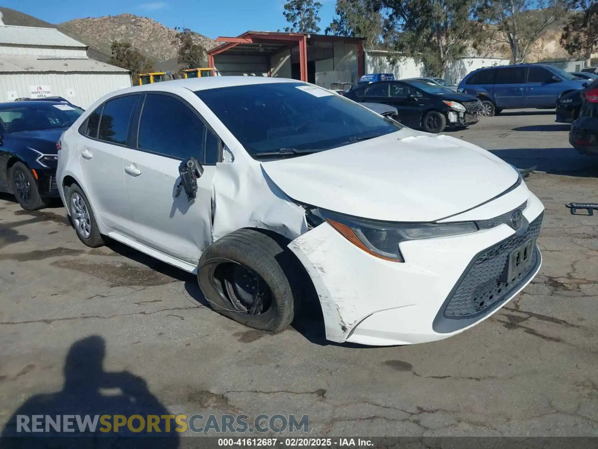 1 Photograph of a damaged car 5YFEPMAE0MP263569 TOYOTA COROLLA 2021