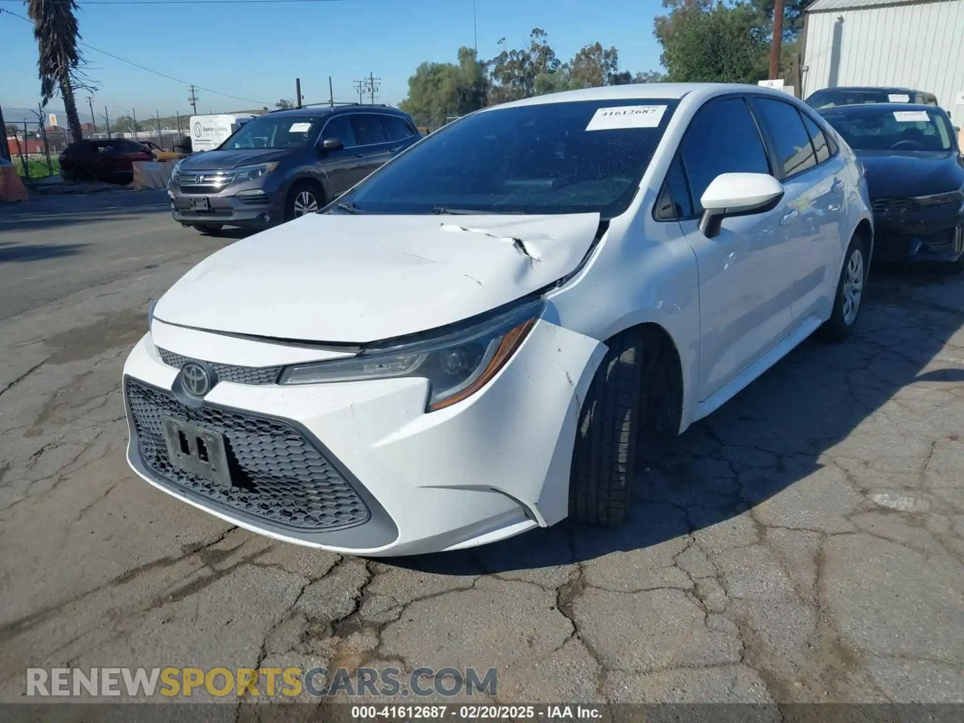 2 Photograph of a damaged car 5YFEPMAE0MP263569 TOYOTA COROLLA 2021