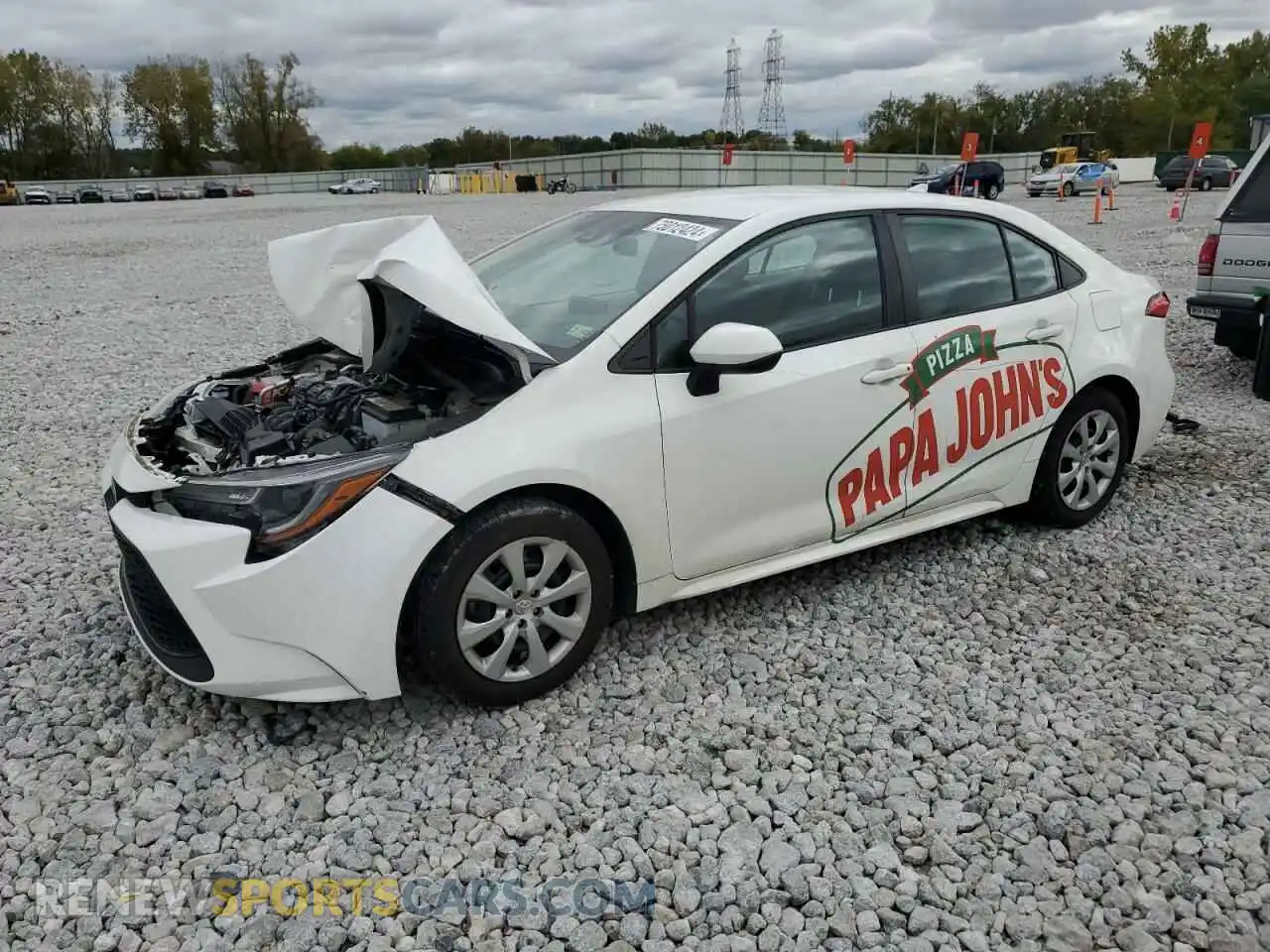 1 fotografías del automóvil dañado 5YFEPMAE0MP263720 TOYOTA COROLLA 2021