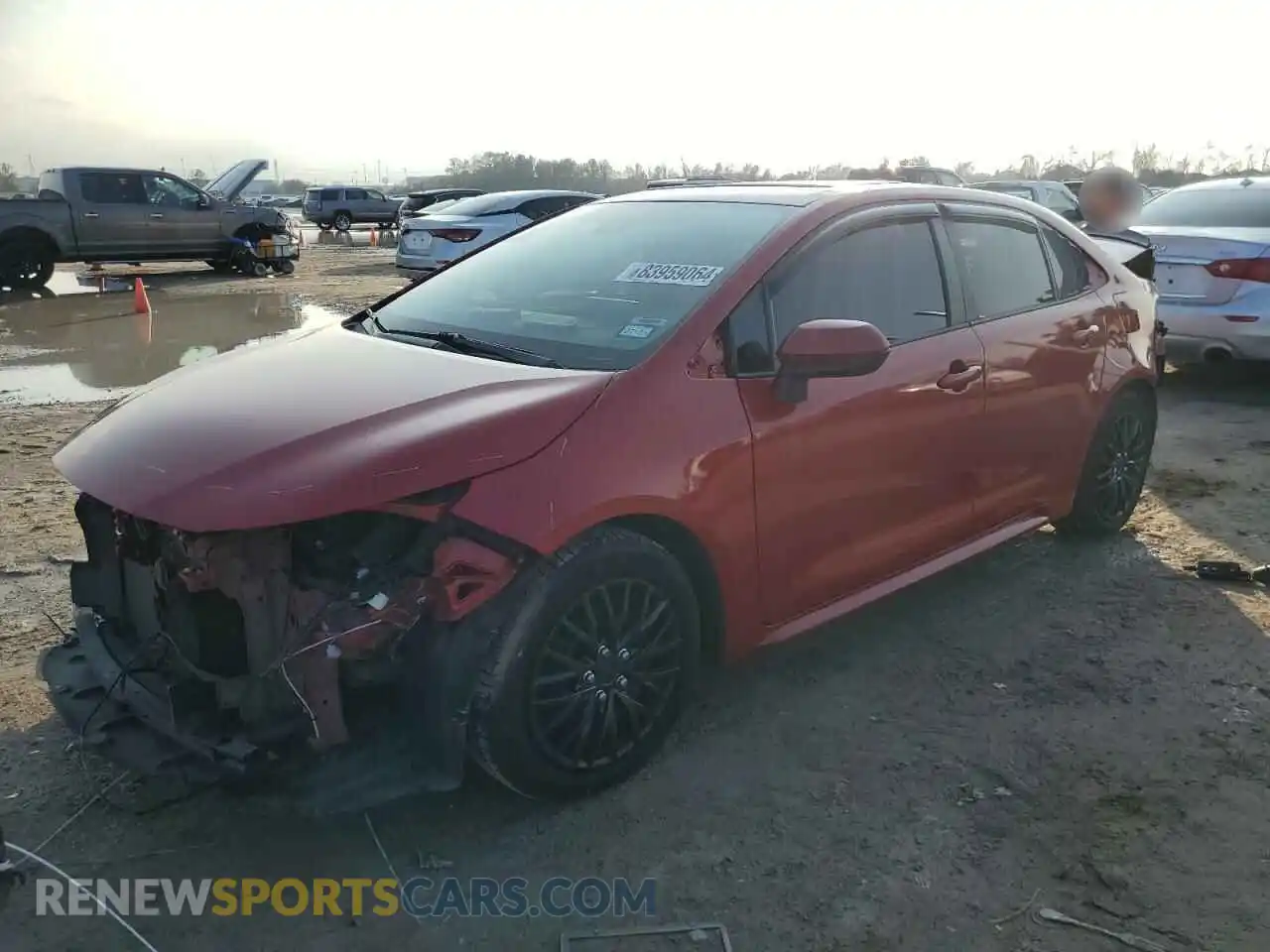 1 Photograph of a damaged car 5YFEPMAE0MP263930 TOYOTA COROLLA 2021