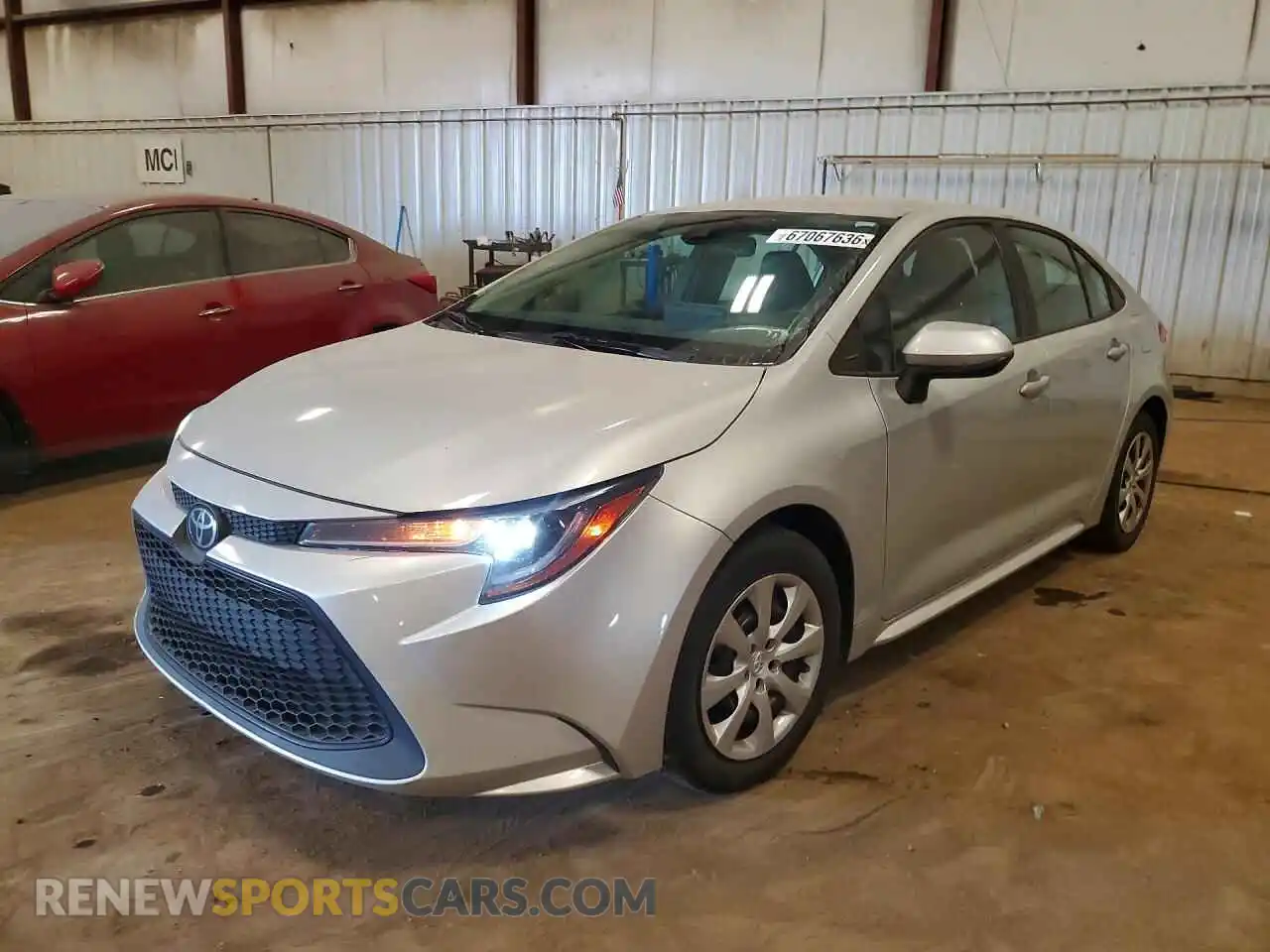 1 Фотография поврежденного автомобиля 5YFEPMAE0MP264656 TOYOTA COROLLA 2021