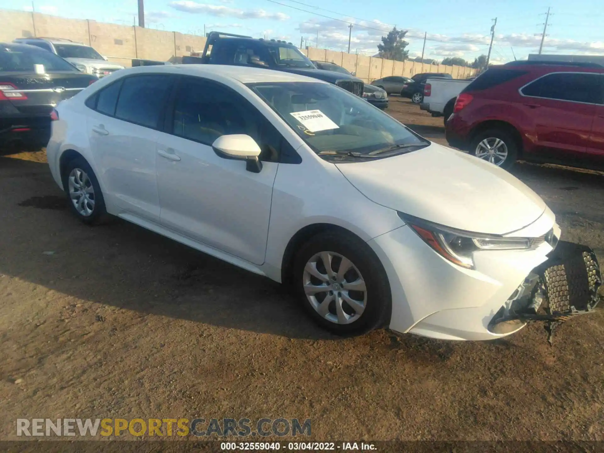 1 Photograph of a damaged car 5YFEPMAE0MP268643 TOYOTA COROLLA 2021