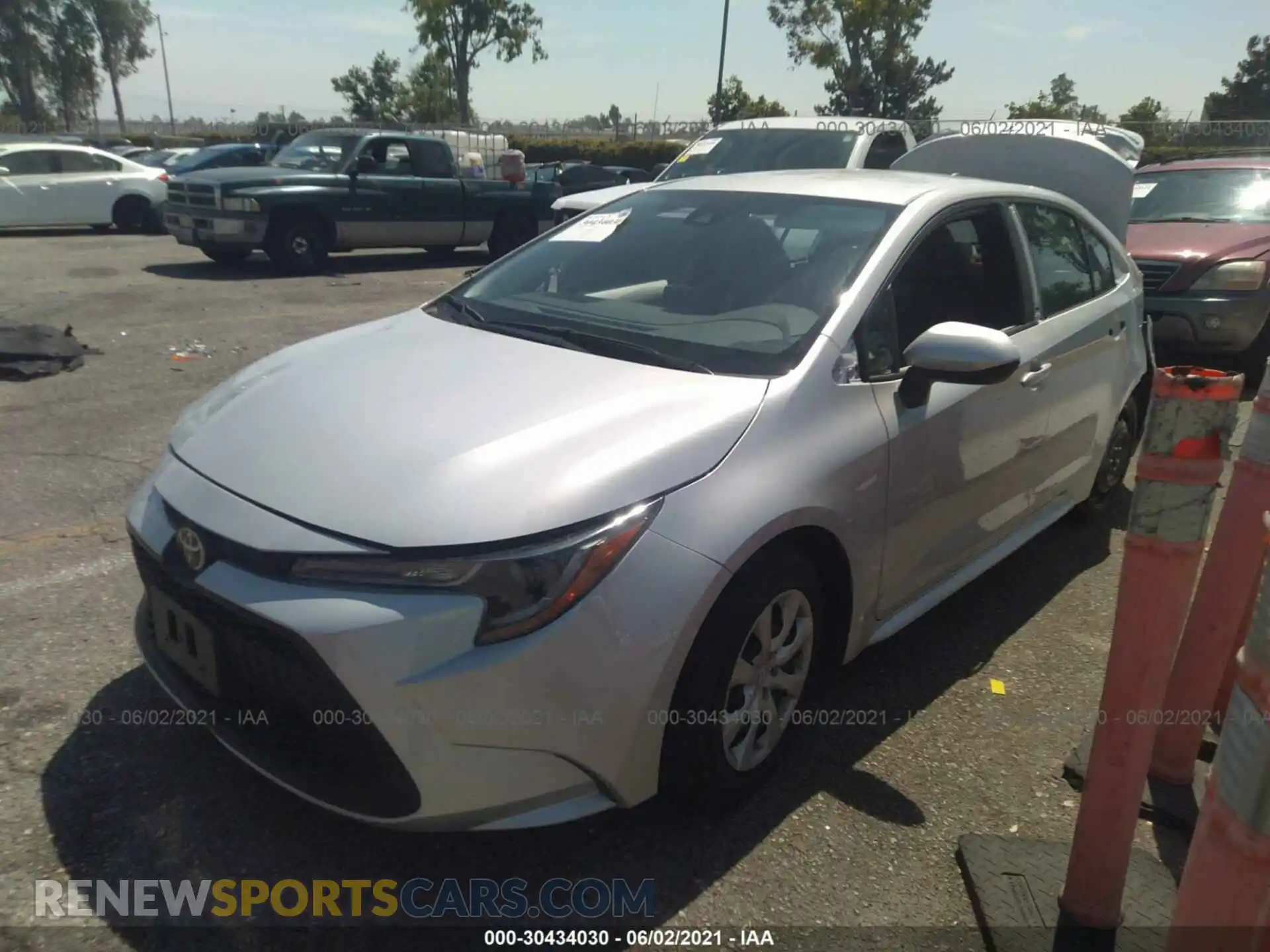 2 Photograph of a damaged car 5YFEPMAE1MP147099 TOYOTA COROLLA 2021