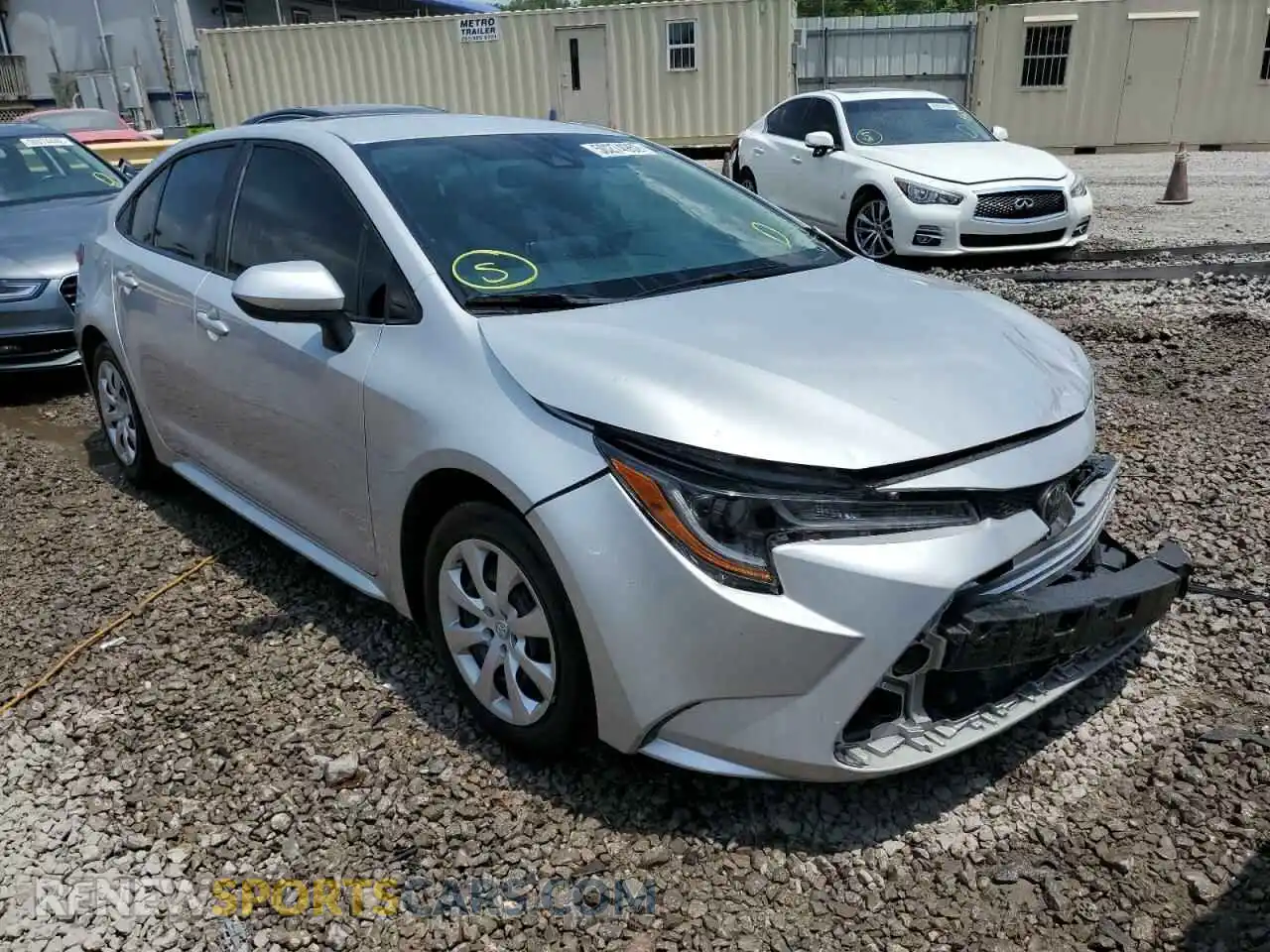 1 Photograph of a damaged car 5YFEPMAE1MP157003 TOYOTA COROLLA 2021