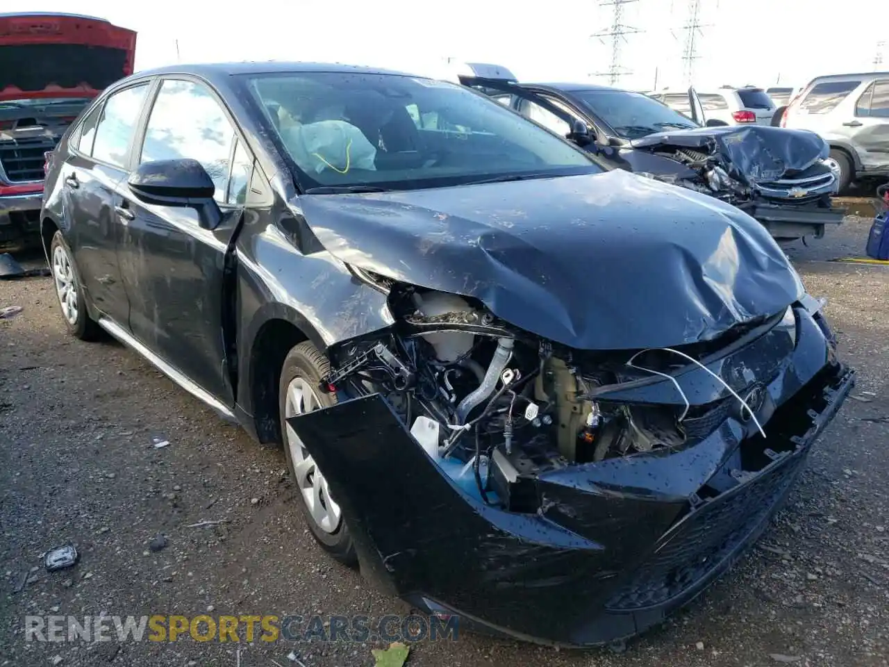 1 Photograph of a damaged car 5YFEPMAE1MP166333 TOYOTA COROLLA 2021