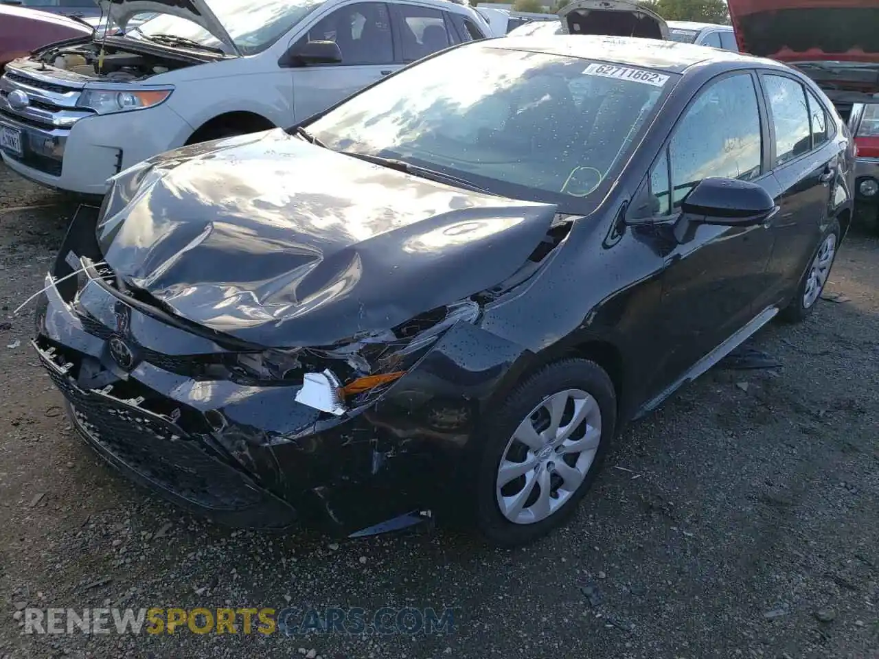 2 Photograph of a damaged car 5YFEPMAE1MP166333 TOYOTA COROLLA 2021