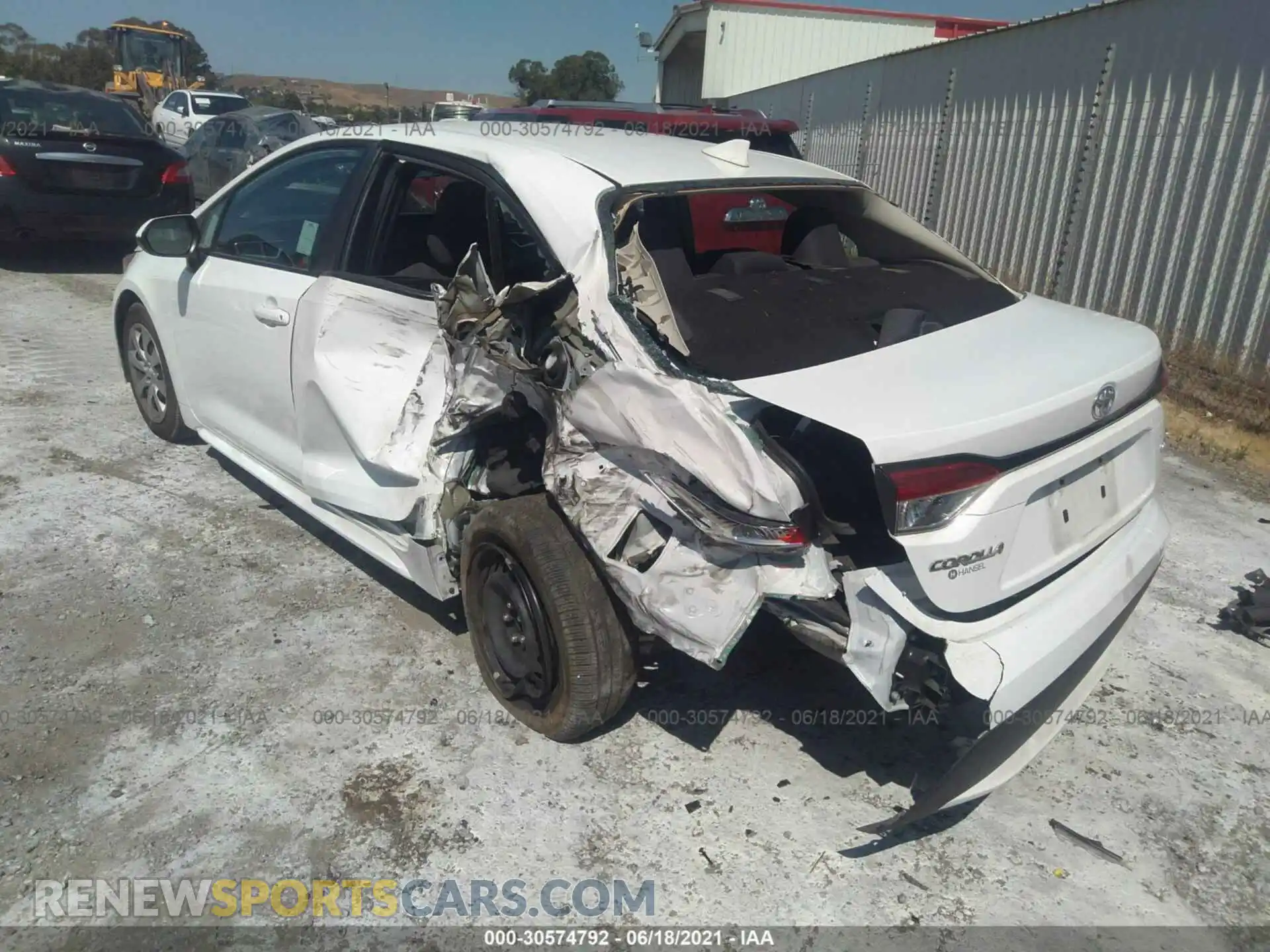 3 Photograph of a damaged car 5YFEPMAE1MP166526 TOYOTA COROLLA 2021