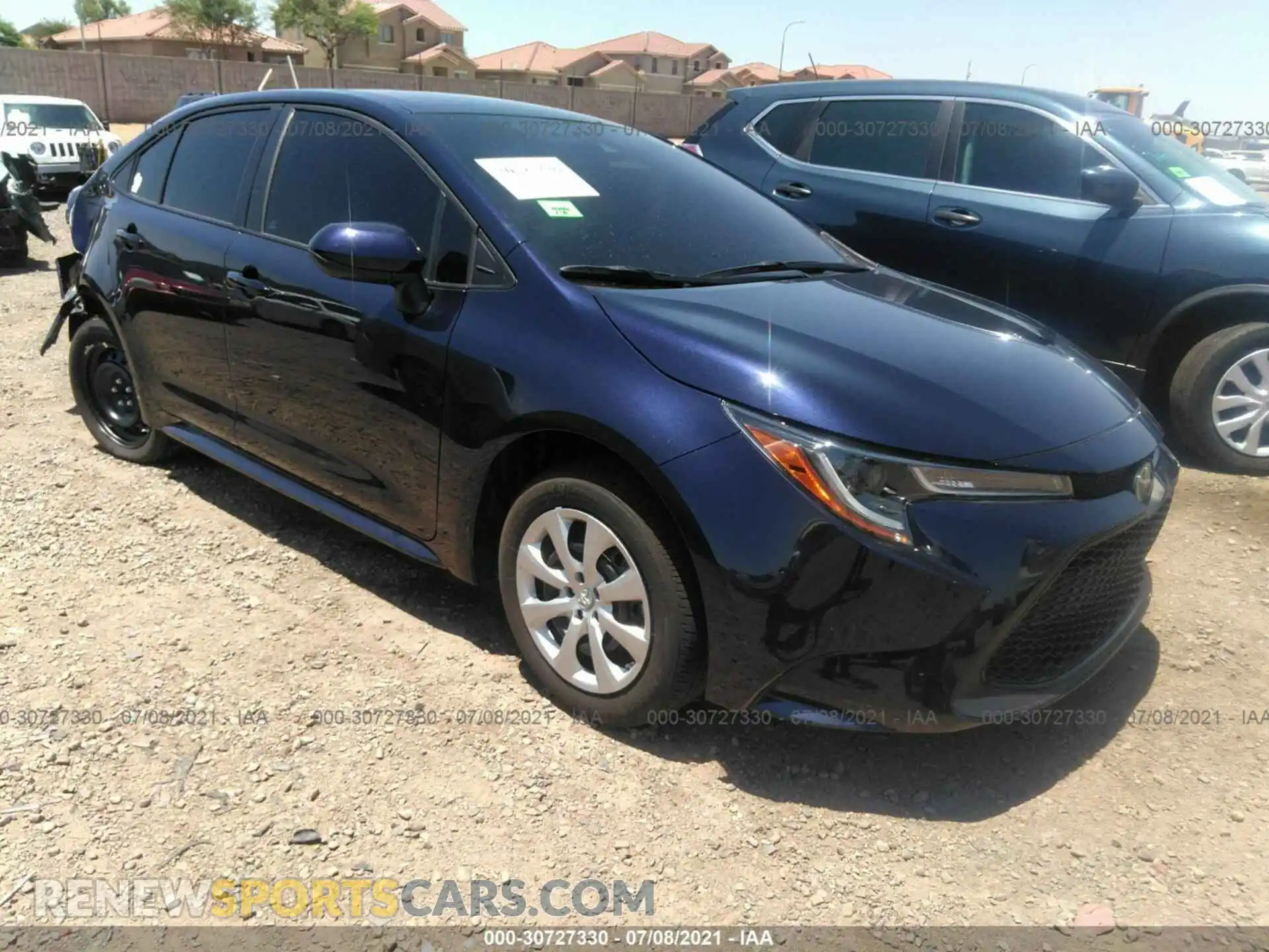 1 Photograph of a damaged car 5YFEPMAE1MP169376 TOYOTA COROLLA 2021
