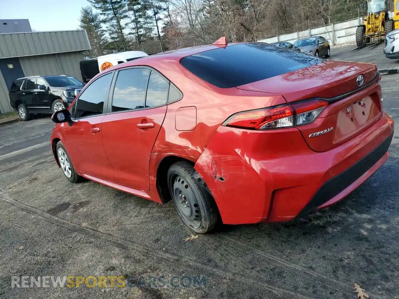 2 Photograph of a damaged car 5YFEPMAE1MP175291 TOYOTA COROLLA 2021