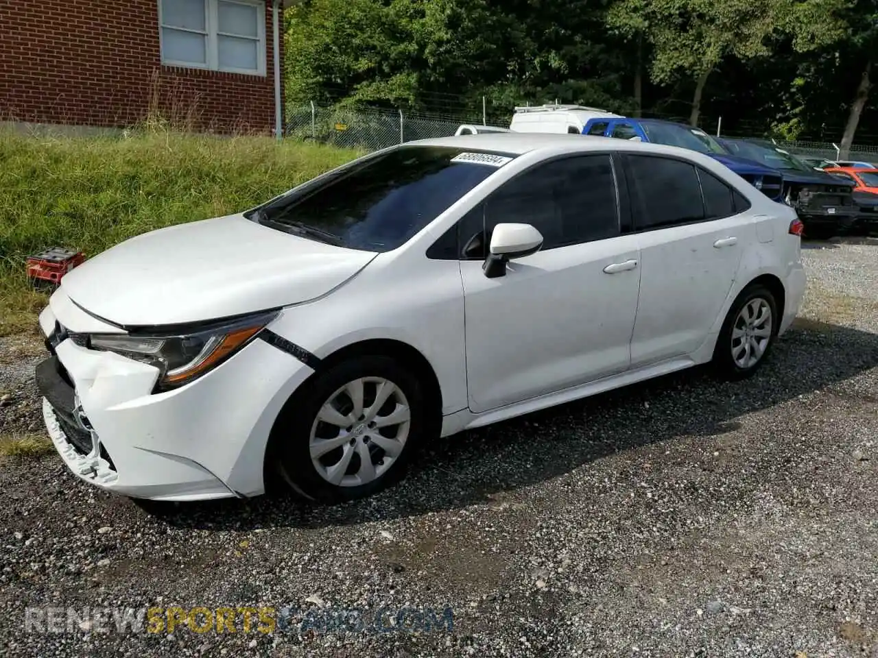1 fotografías del automóvil dañado 5YFEPMAE1MP180281 TOYOTA COROLLA 2021