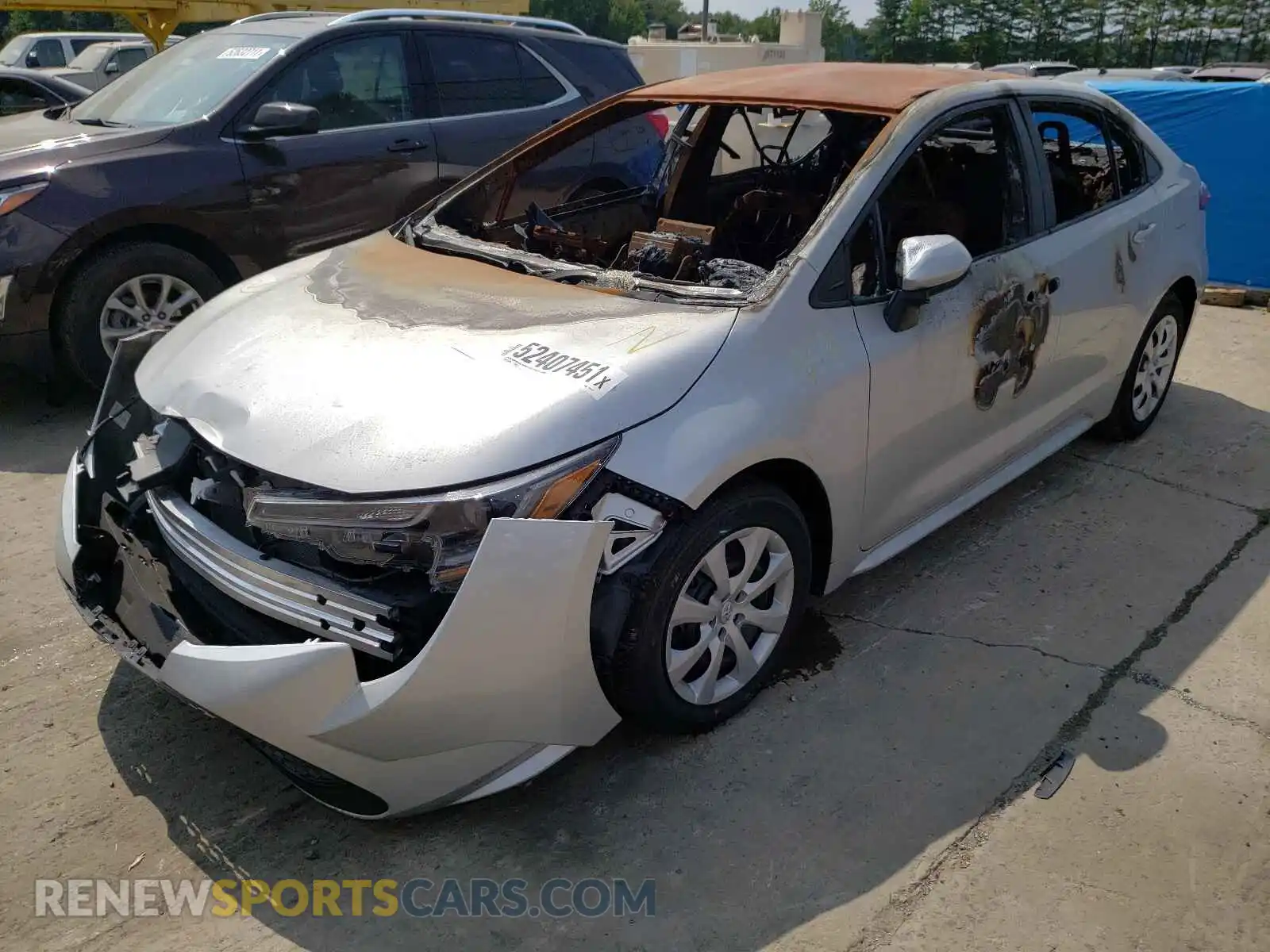 2 Photograph of a damaged car 5YFEPMAE1MP180300 TOYOTA COROLLA 2021
