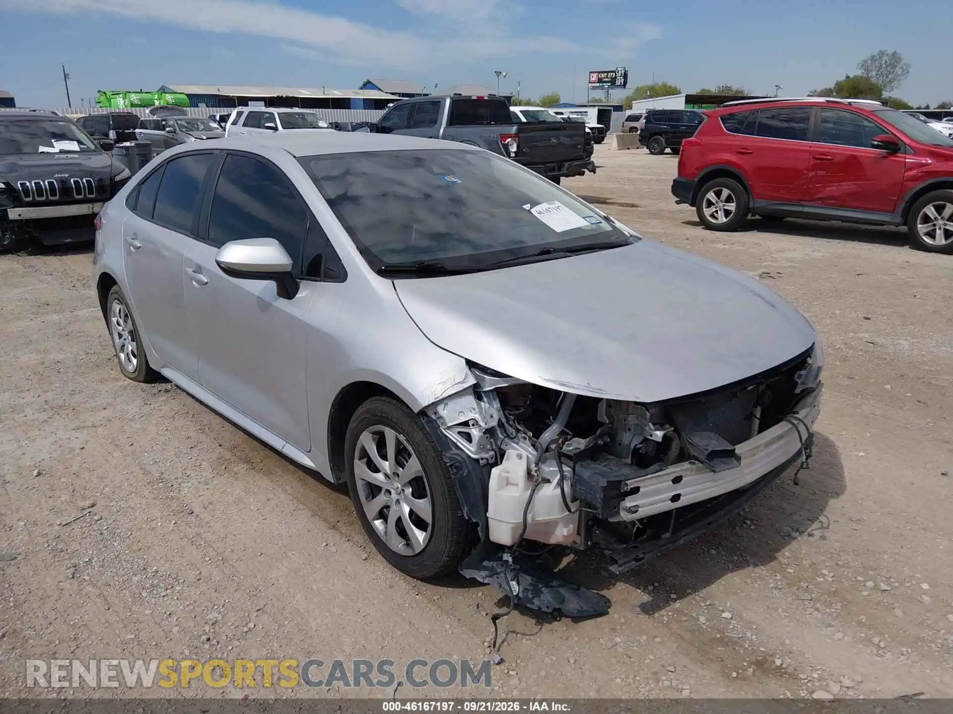1 Photograph of a damaged car 5YFEPMAE1MP180670 TOYOTA COROLLA 2021