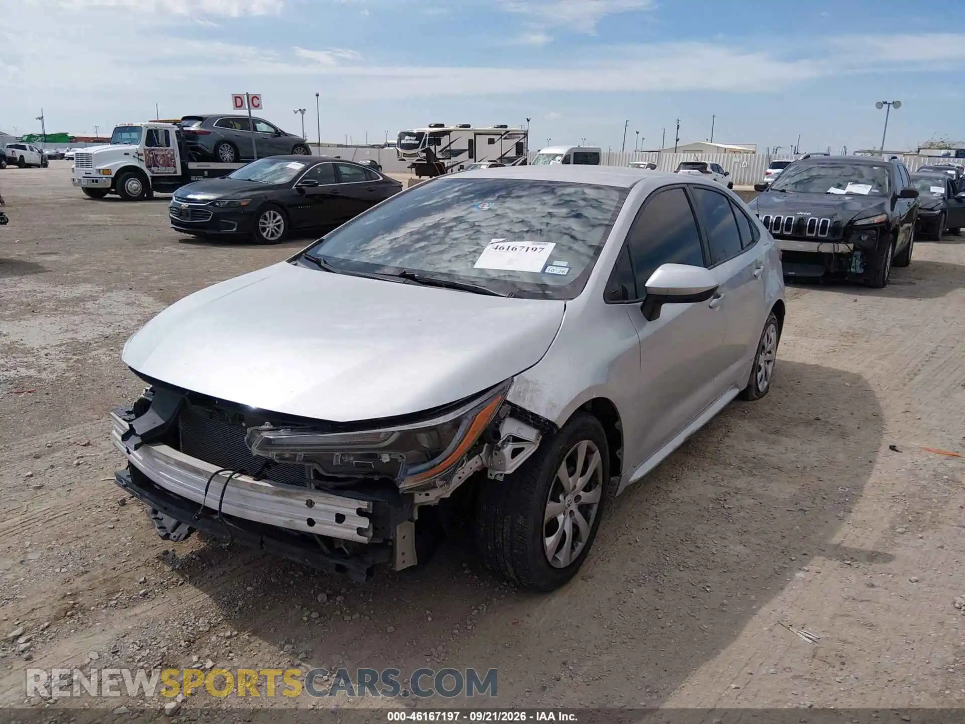 2 Photograph of a damaged car 5YFEPMAE1MP180670 TOYOTA COROLLA 2021