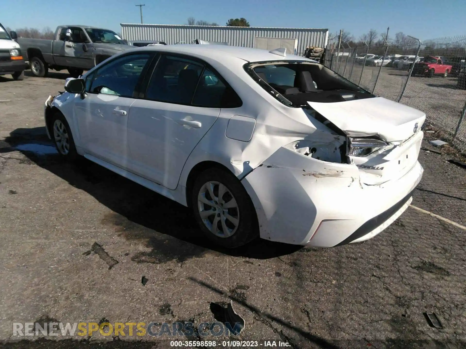 3 Photograph of a damaged car 5YFEPMAE1MP182693 TOYOTA COROLLA 2021